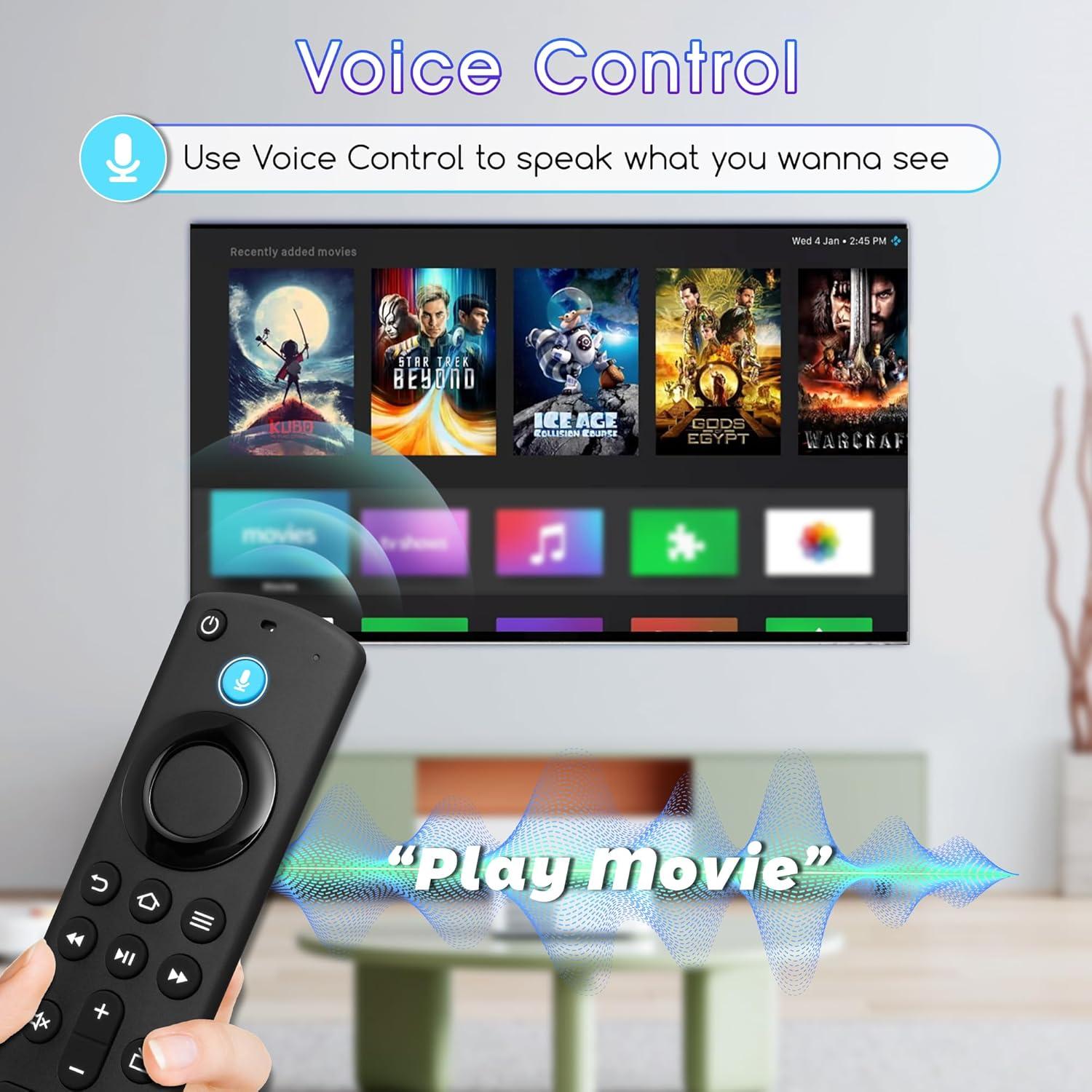 Control Remoto de Reemplazo PUPINGPIG para Fire TV Stick 3ra Gen