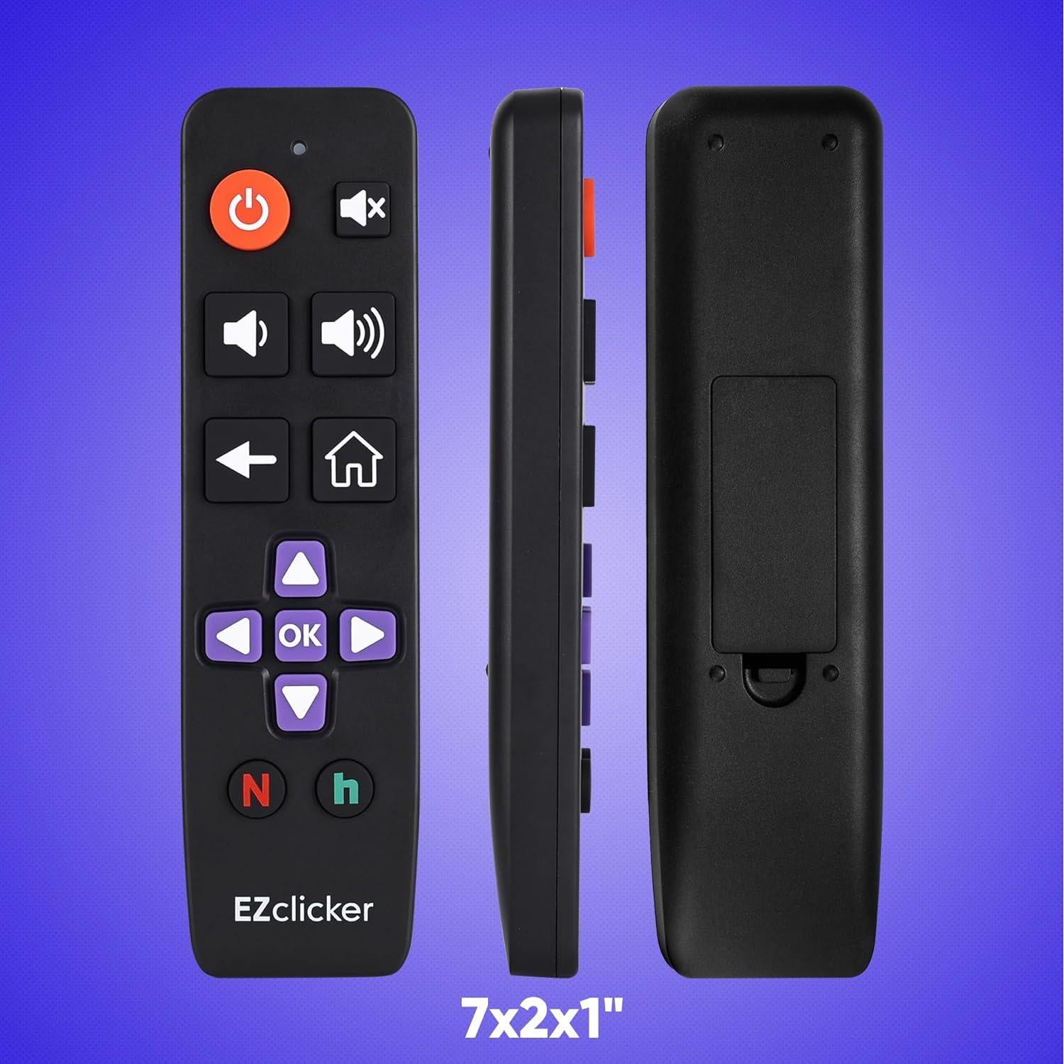 Control Remoto Grande para Roku TV Benoo - Fácil de Usar