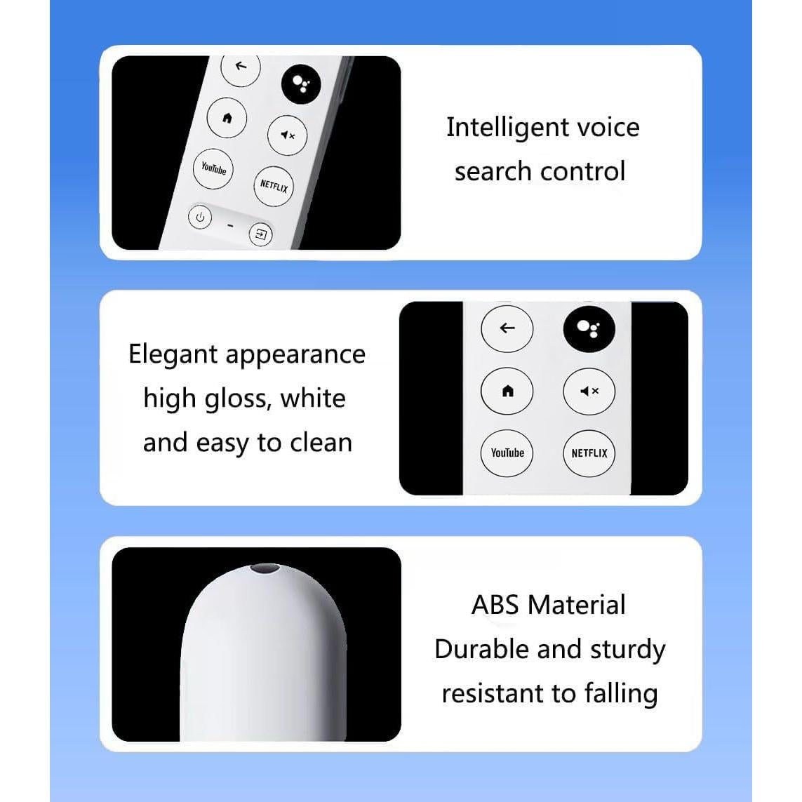 Control Remoto Reemplazo Google Chromecast 4K HD con Voz