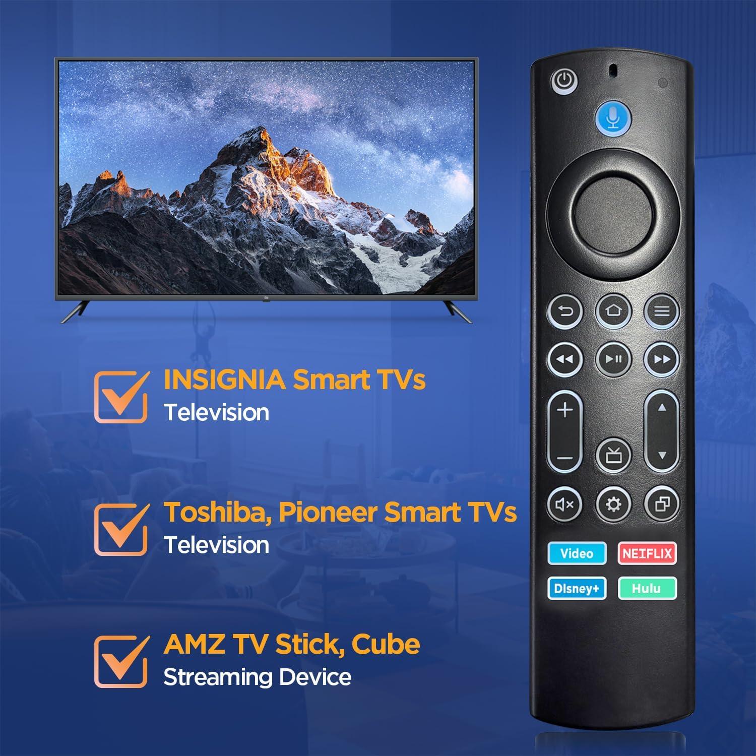 Control Remoto Retroiluminado Oritronic para TV Insignia-Toshiba