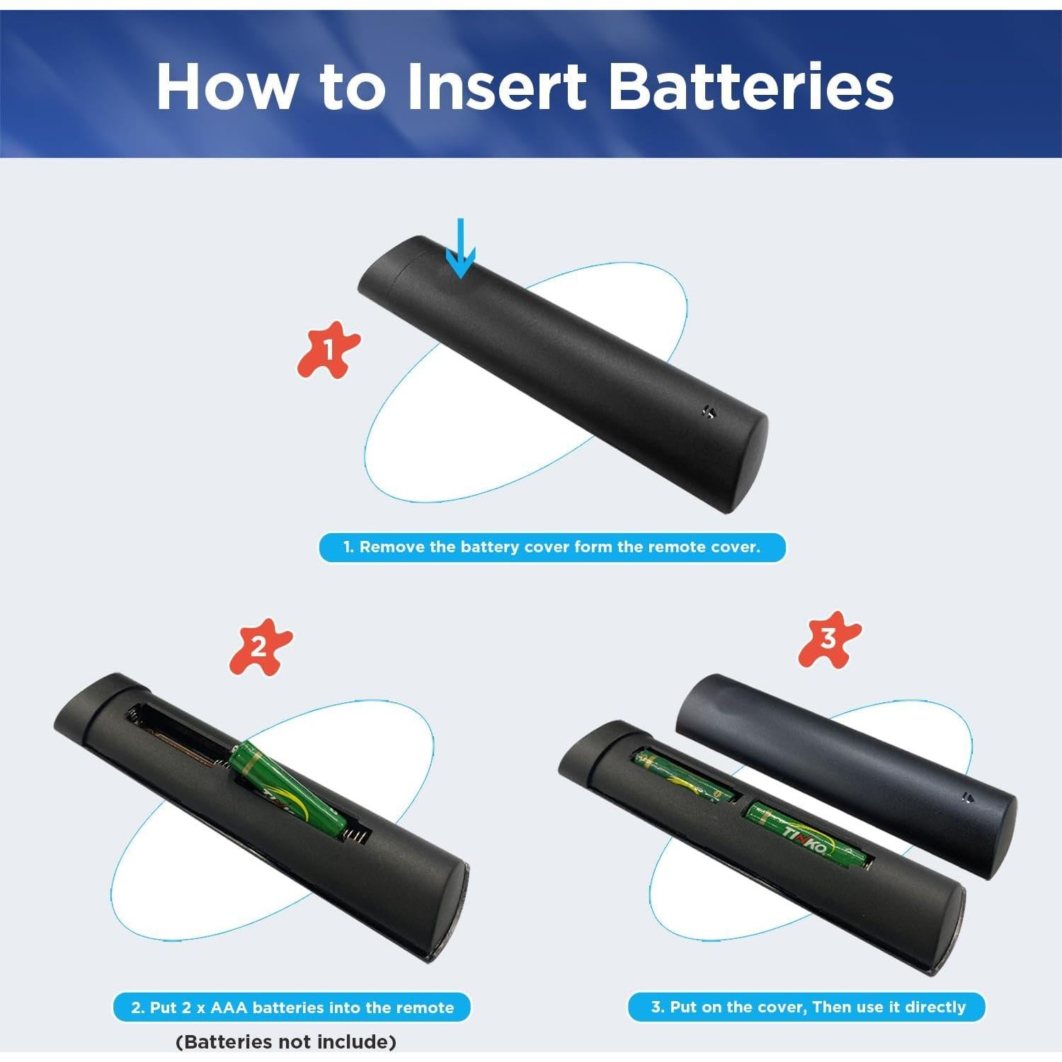 Control Remoto Retroiluminado Oritronic para TV Insignia-Toshiba
