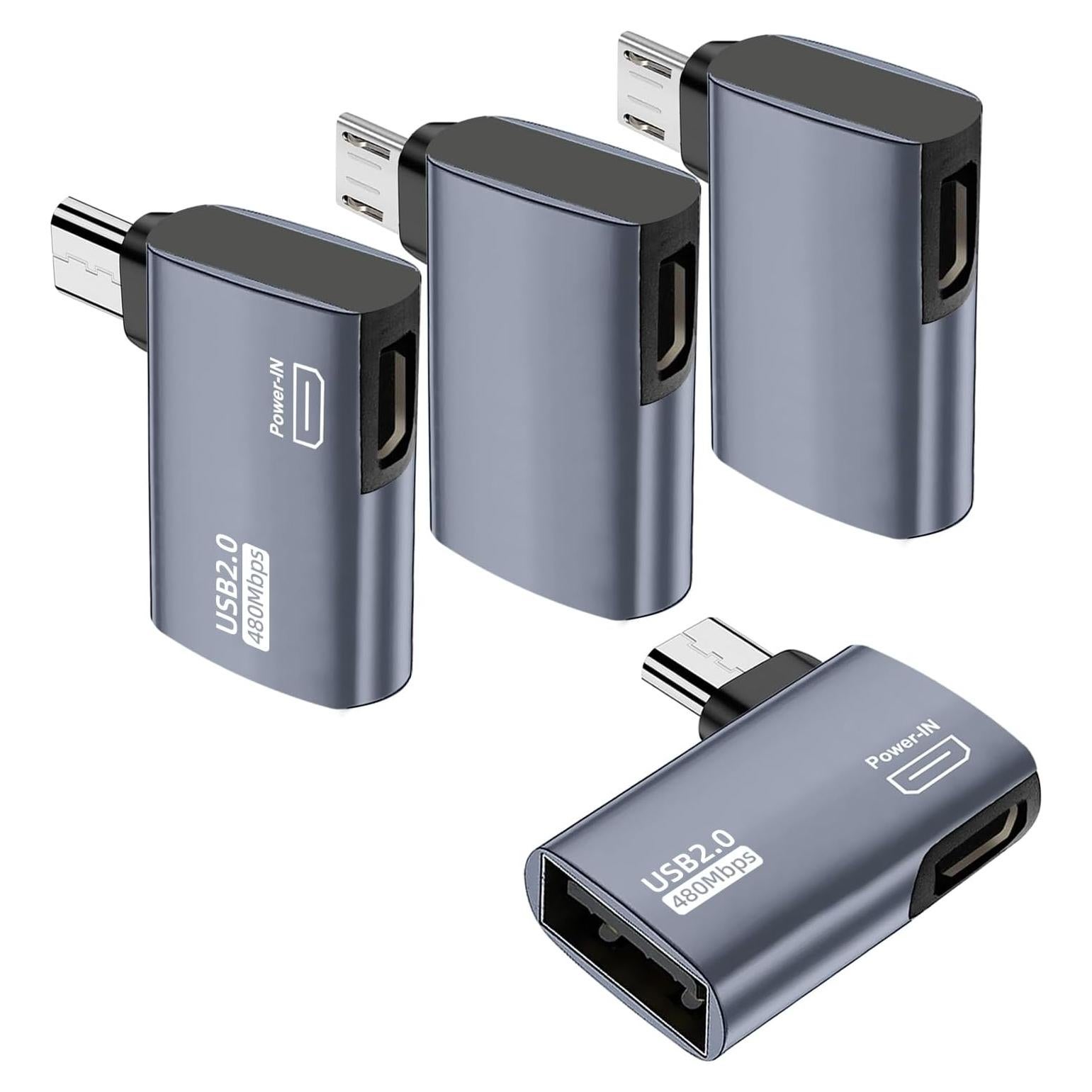 Adaptador Micro USB OTG AreMe 4 Pack para Fire TV Stick