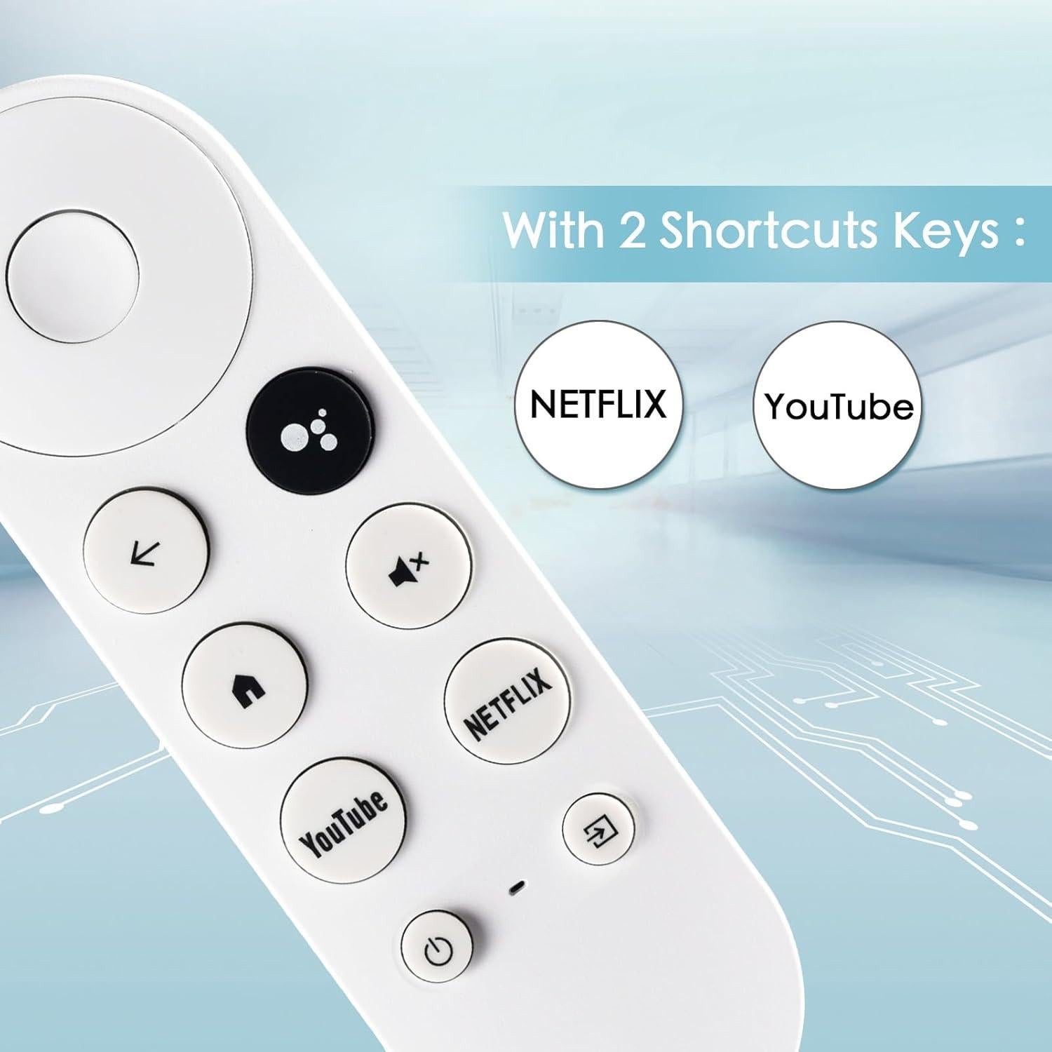 Control Remoto de Reemplazo para Google Chromecast 4K/HD