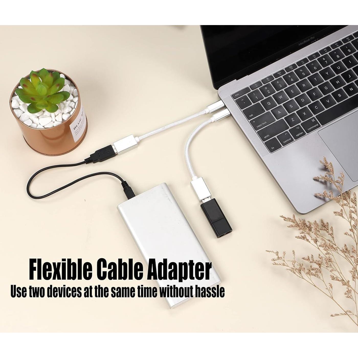 Adaptador OTG USB-C 3.0 Big-E - Paquete de 2, Compatible con Nintendo Switch