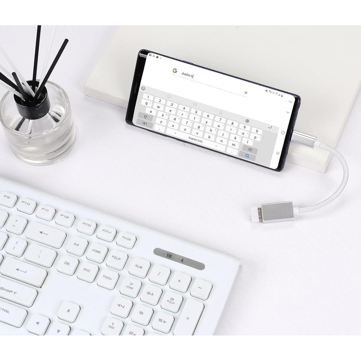 Adaptador OTG USB-C 3.0 Big-E - Paquete de 2, Compatible con Nintendo Switch