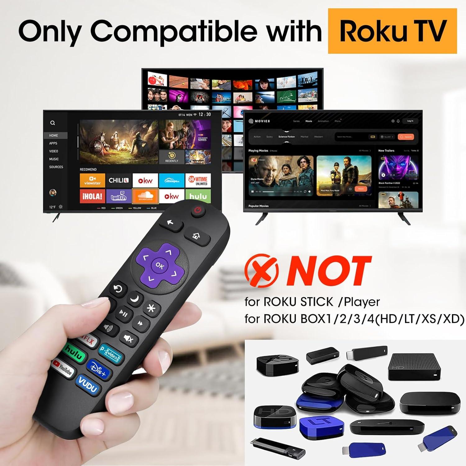 Paquete de 12 controles remotos YesBes para TV Roku