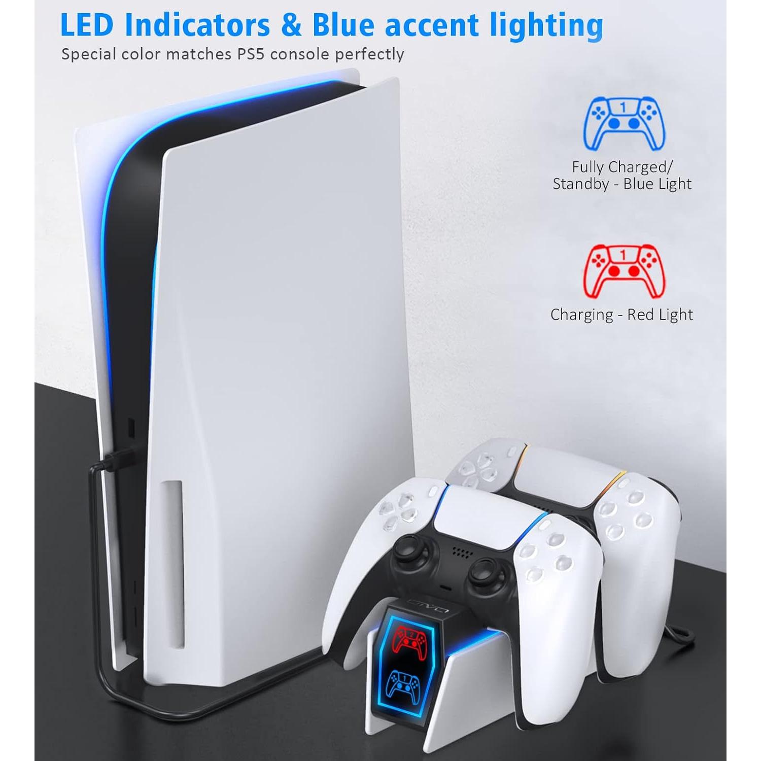 Cargador Rápido OIVO para Controladores PS5 - 2 Horas