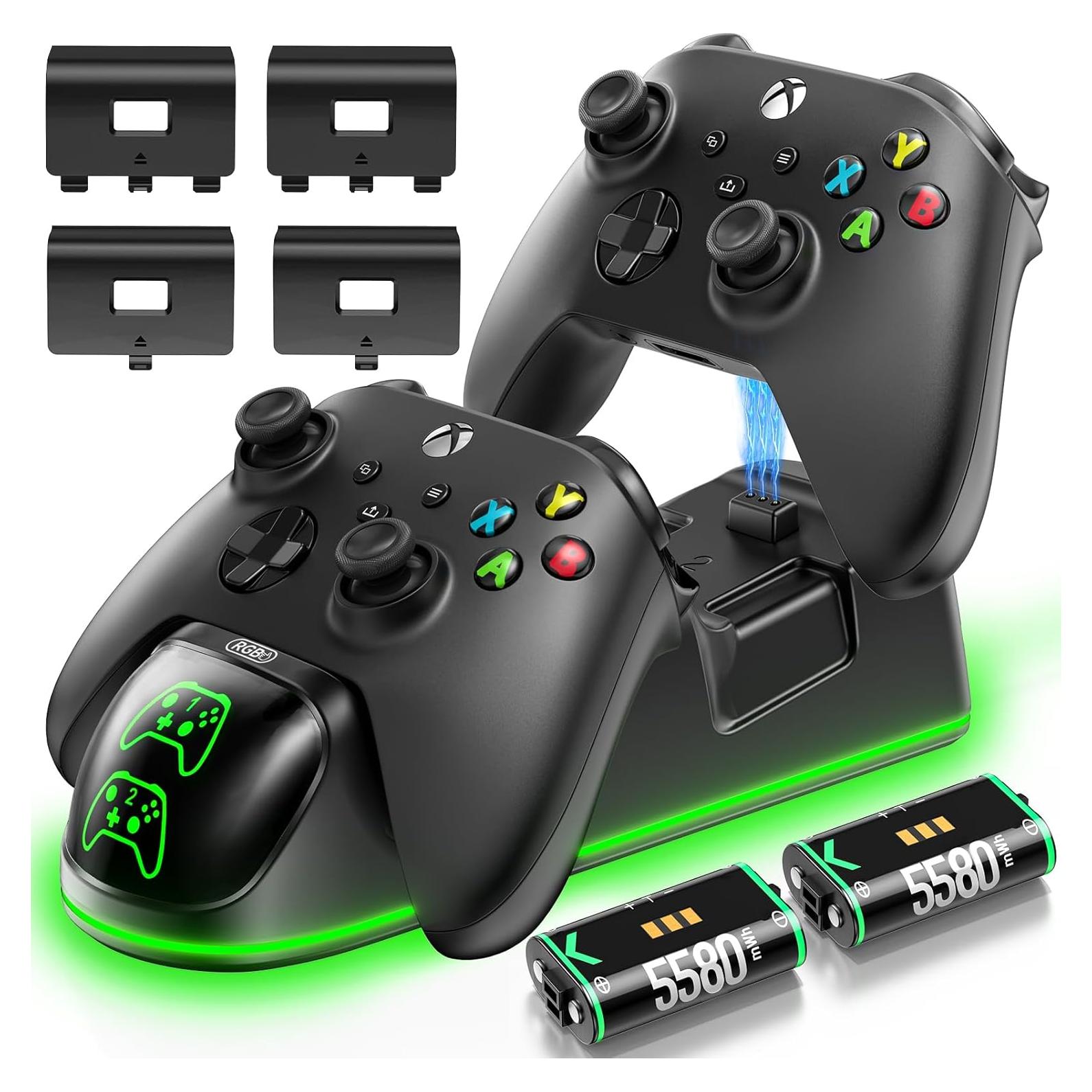 Estación de Carga OIVO para Controlador Xbox con 2 Baterías