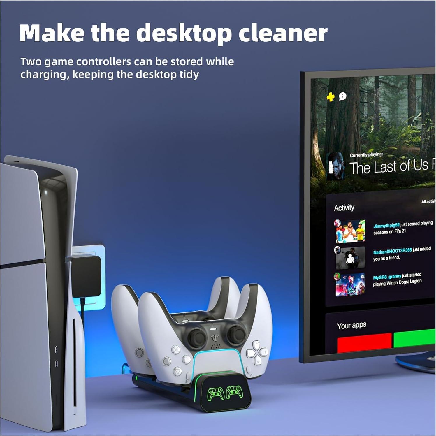 Base de Carga HEATFUN para Controladores PS5, Xbox y Switch