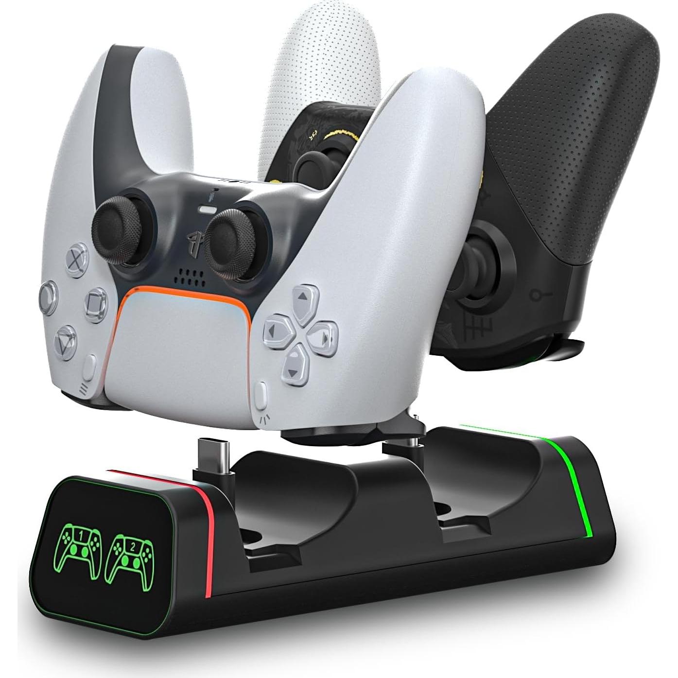 Base de Carga HEATFUN para Controladores PS5, Xbox y Switch