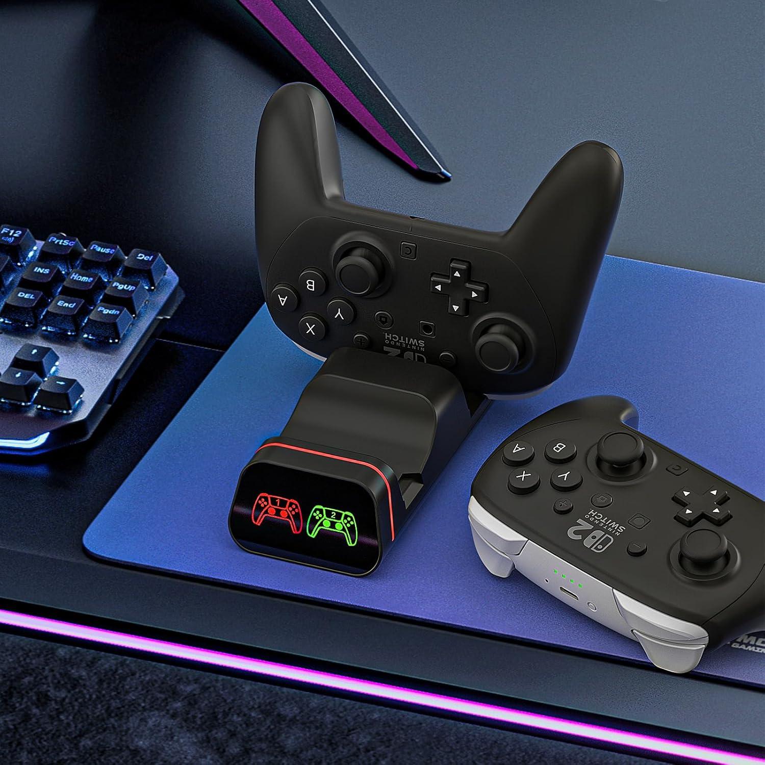 Base de Carga HEATFUN para Controladores PS5, Xbox y Switch