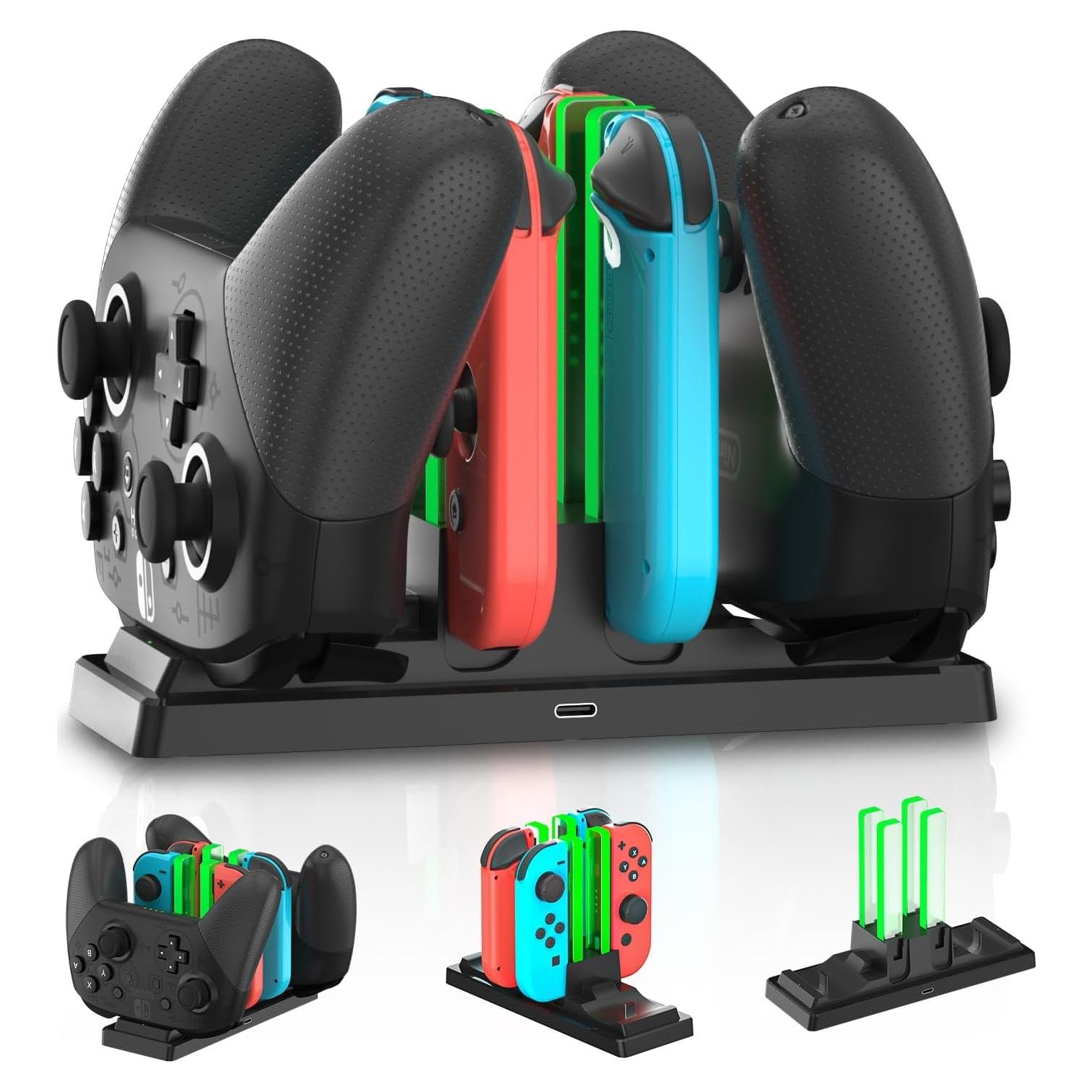 Dock de Carga 6 en 1 FunDirect para Controladores Nintendo Switch