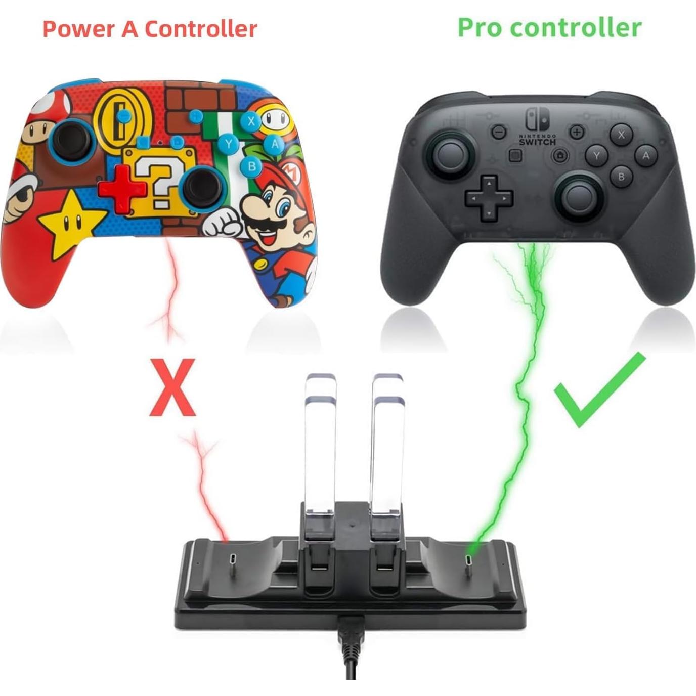 Dock de Carga 6 en 1 FunDirect para Controladores Nintendo Switch