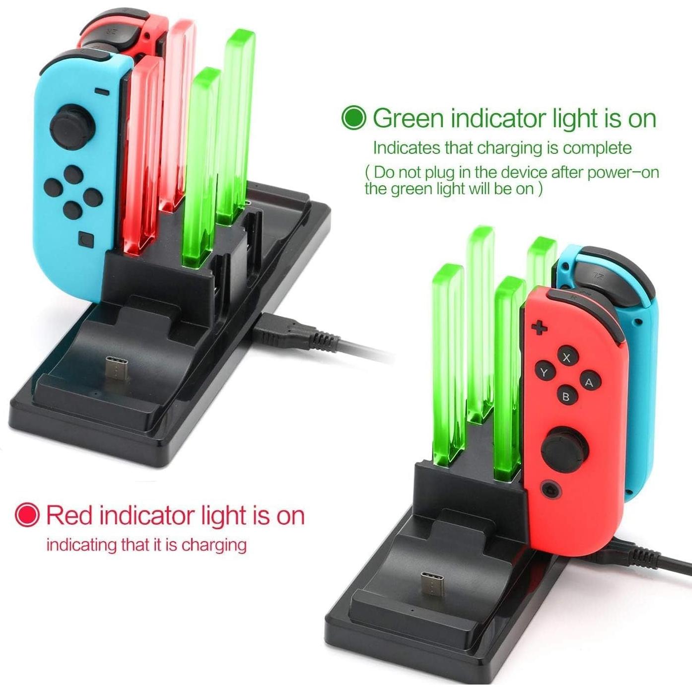Dock de Carga 6 en 1 FunDirect para Controladores Nintendo Switch