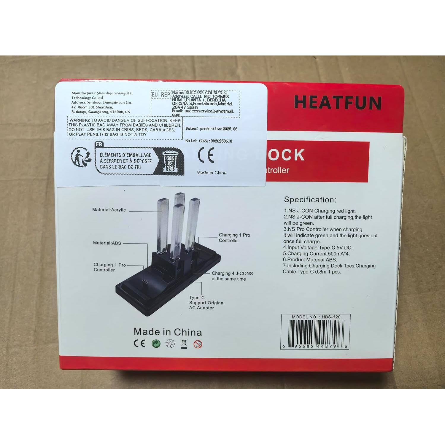 Dock de Carga 6 en 1 FunDirect para Controladores Nintendo Switch