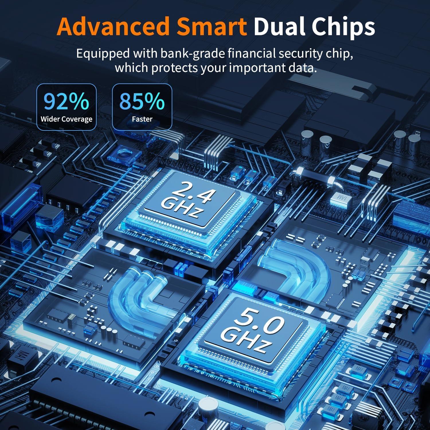 Extensor de WiFi HMTYQNB AC2100 Doble Banda 1197.5 m²