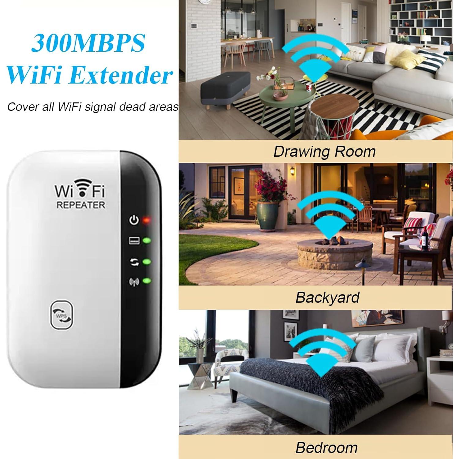 Amplificador de Señal WiFi Senri 2024, Extensor 464.5 m²