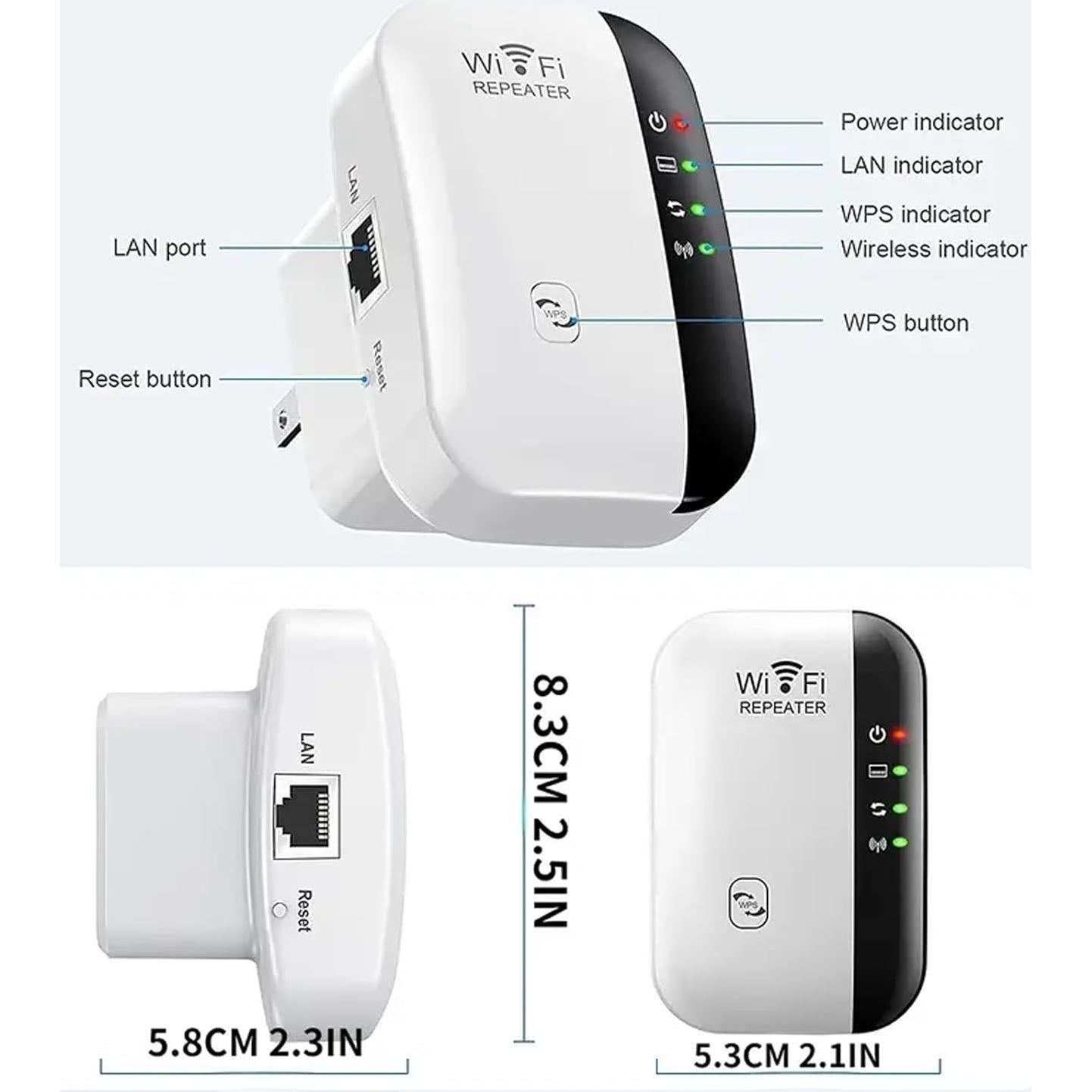 Amplificador de Señal WiFi Senri 2024, Extensor 464.5 m²