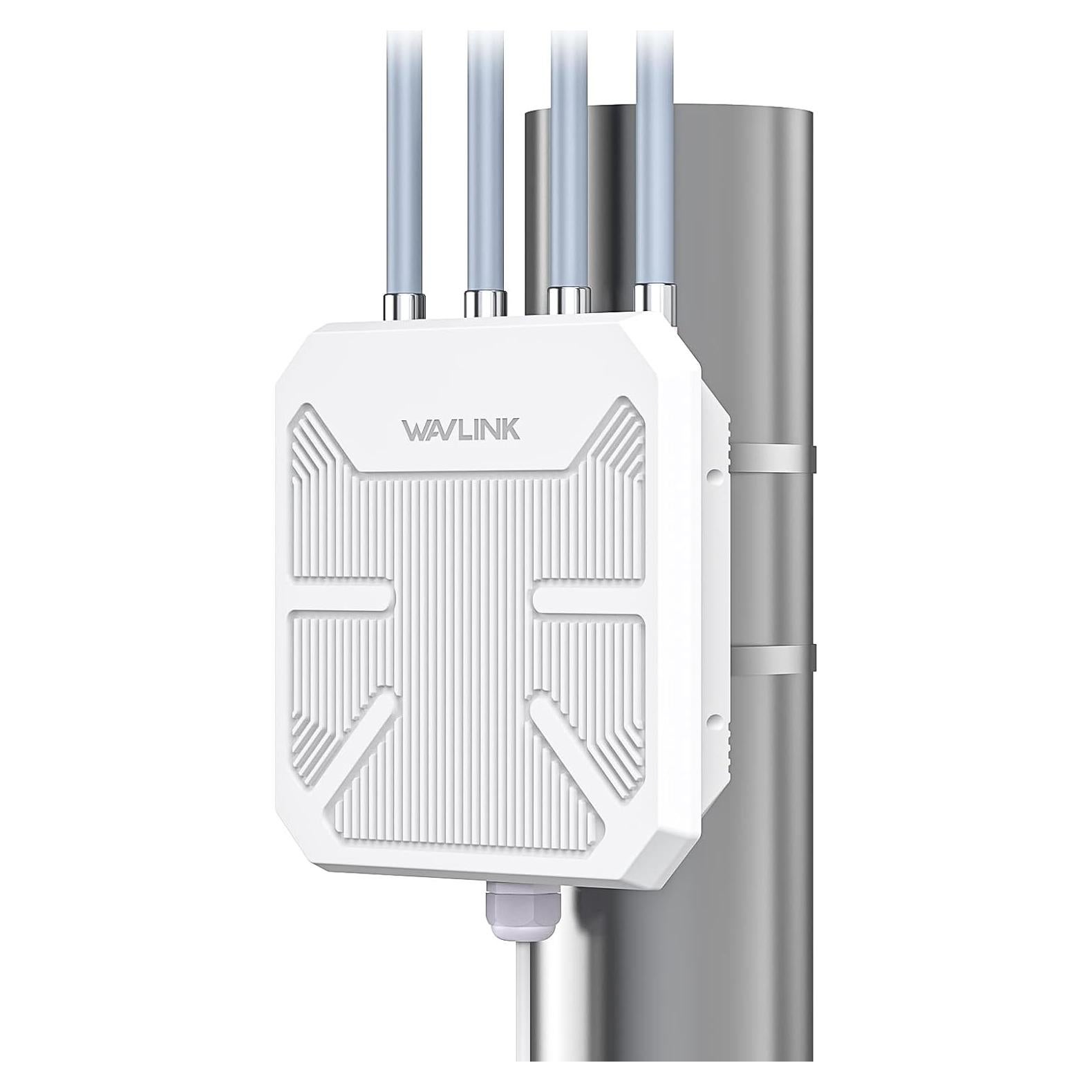 Extensor de WiFi Exterior WAVLINK AX1800 IP67 4 Antenas 8dBi