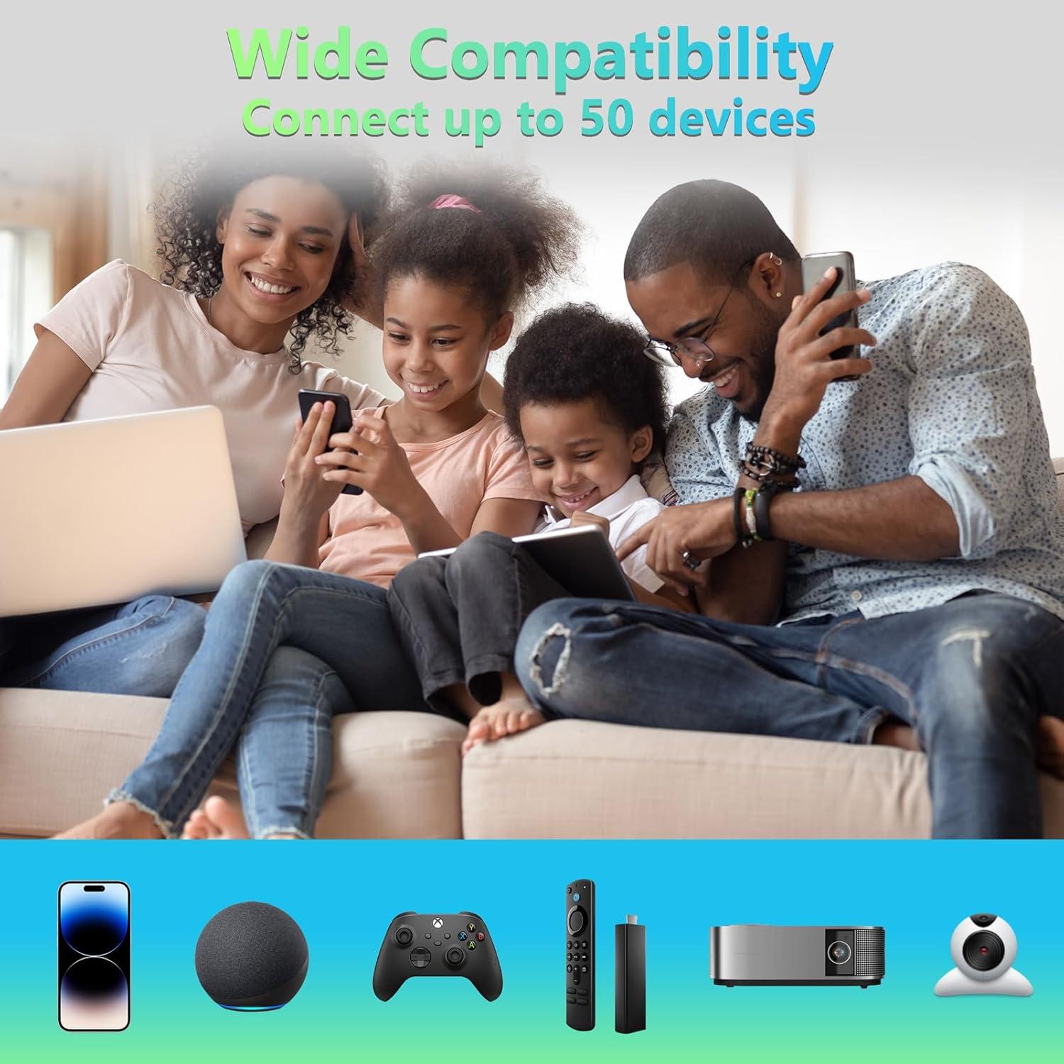 Extensor de WiFi Jancane WF002-W, Amplificador 300Mbps