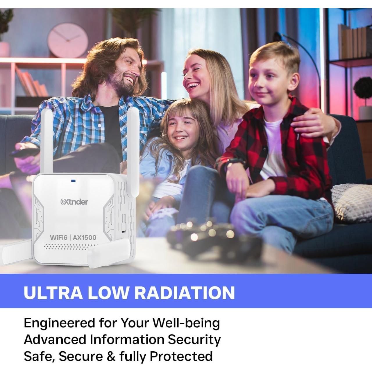 Extensor de WiFi Xtnder XT1500 1500Mbps Doble Banda 1,214m²