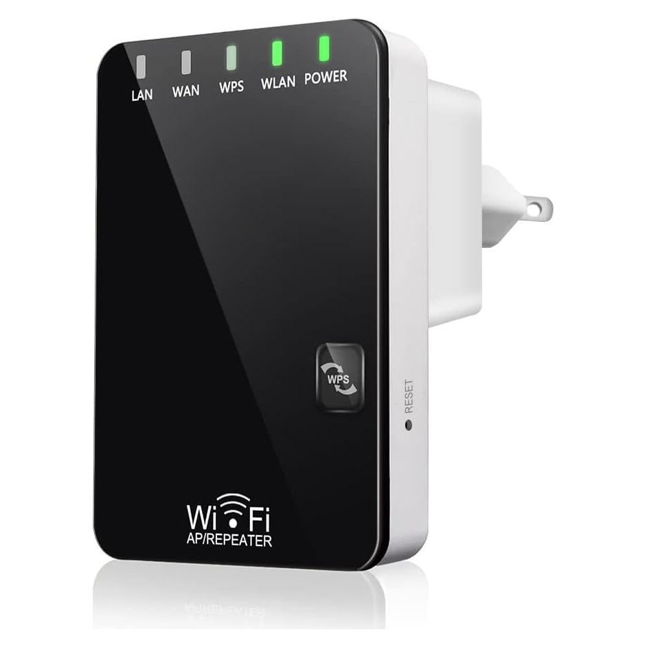 Extensor de señal WiFi 300Mbps Wodgreat, cubre 418m²