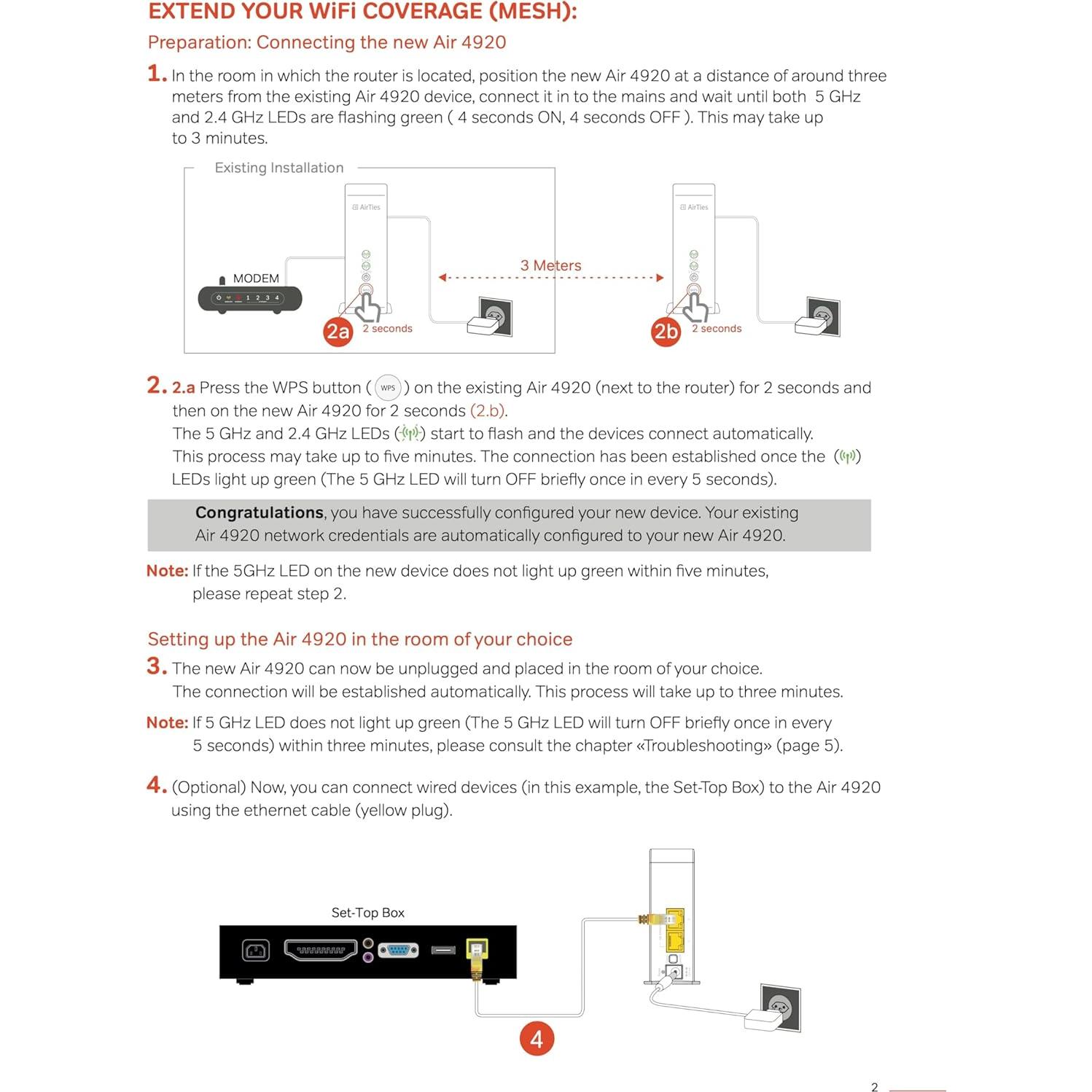 Extensor de WiFi Doble Banda Frontier Secure Air 4920 - 802.11ac
