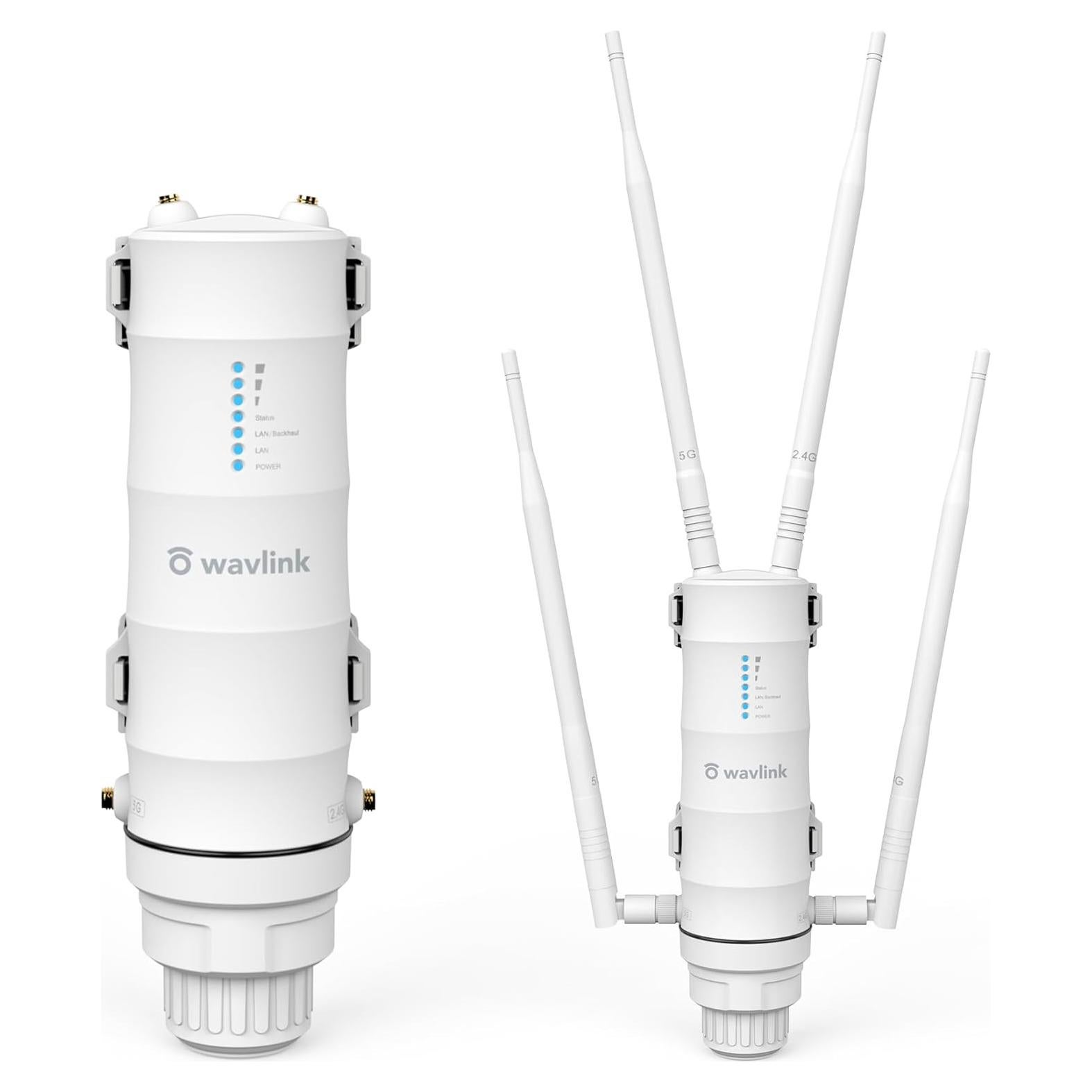 Extensor WiFi Exterior AC1200 WAVLINK, Doble Banda, IP65