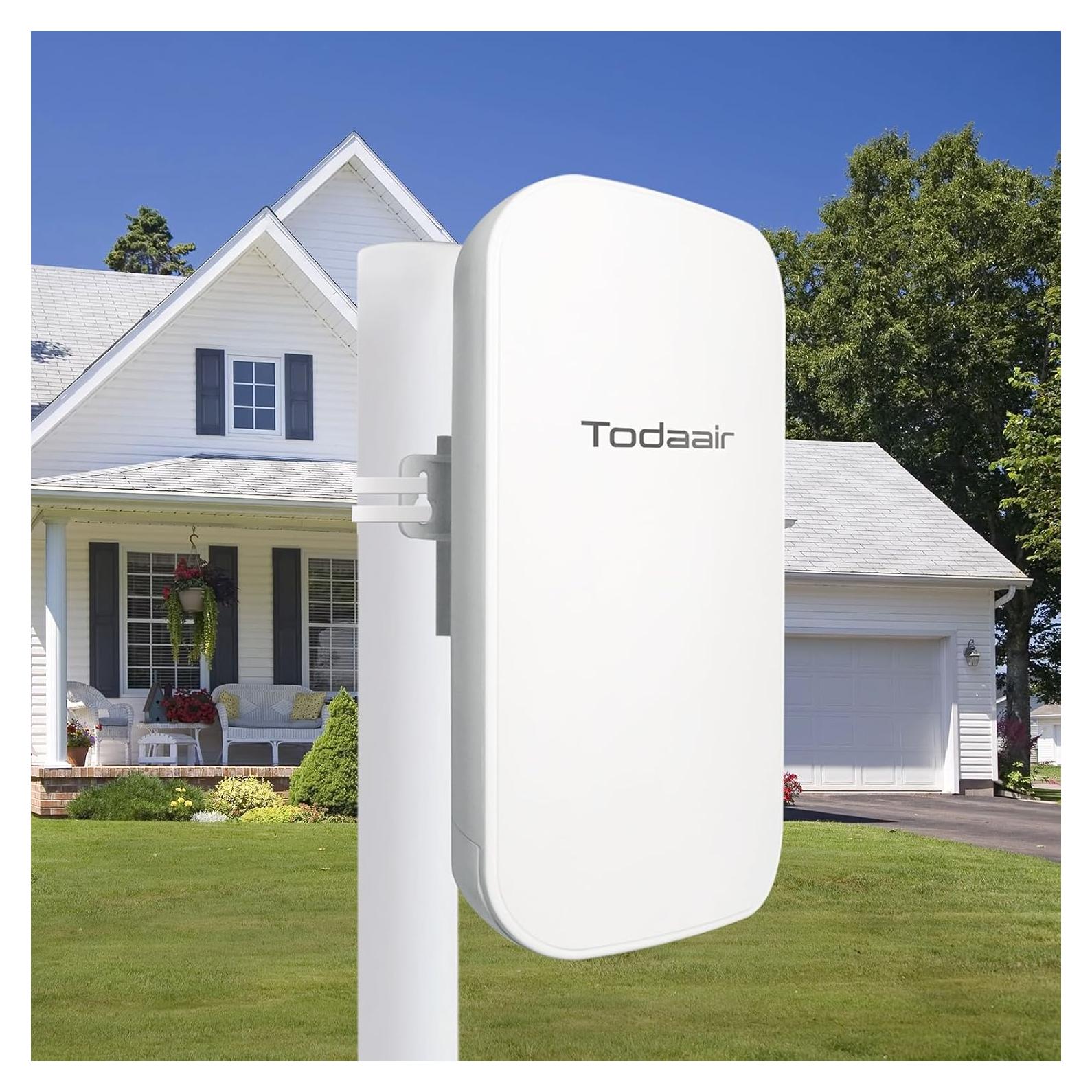 Extensor de WiFi Exterior TODAAIR AC1200 IP65 439g 2000ft²