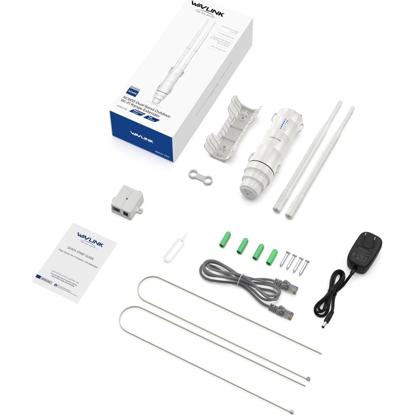 Punto de Acceso WiFi Exterior WAVLINK 570HA1 Doble Banda 600mW