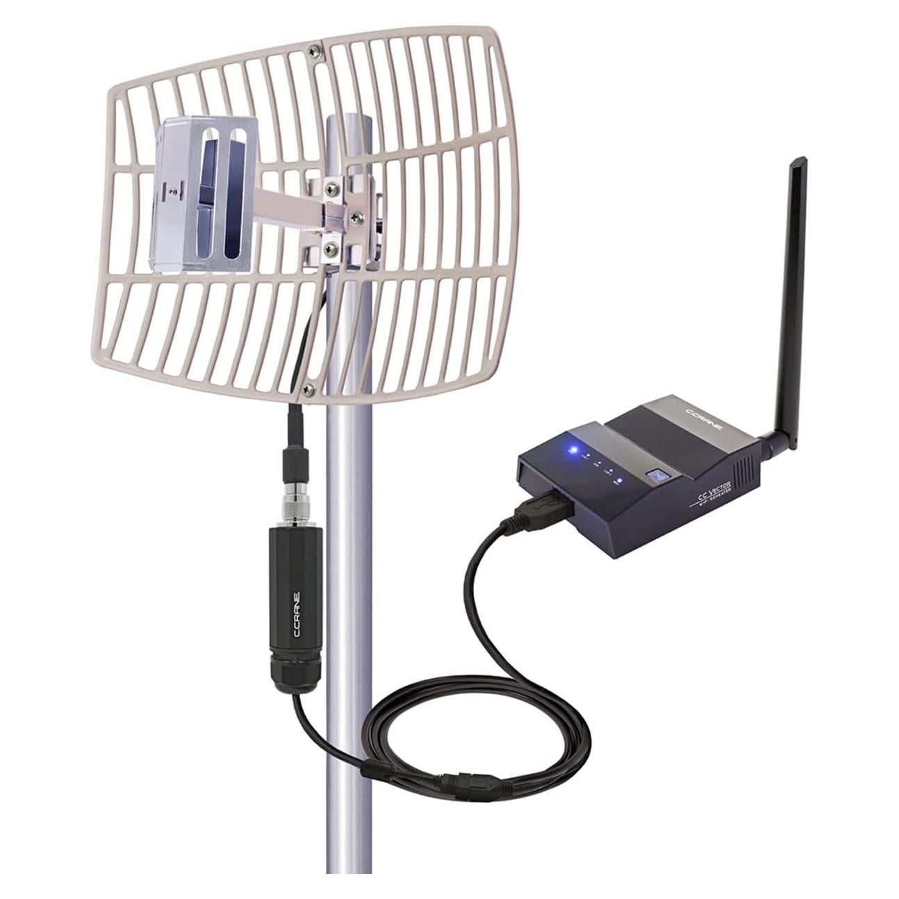 Receptor WiFi de Largo Alcance C. Crane CC Vector 2.4GHz