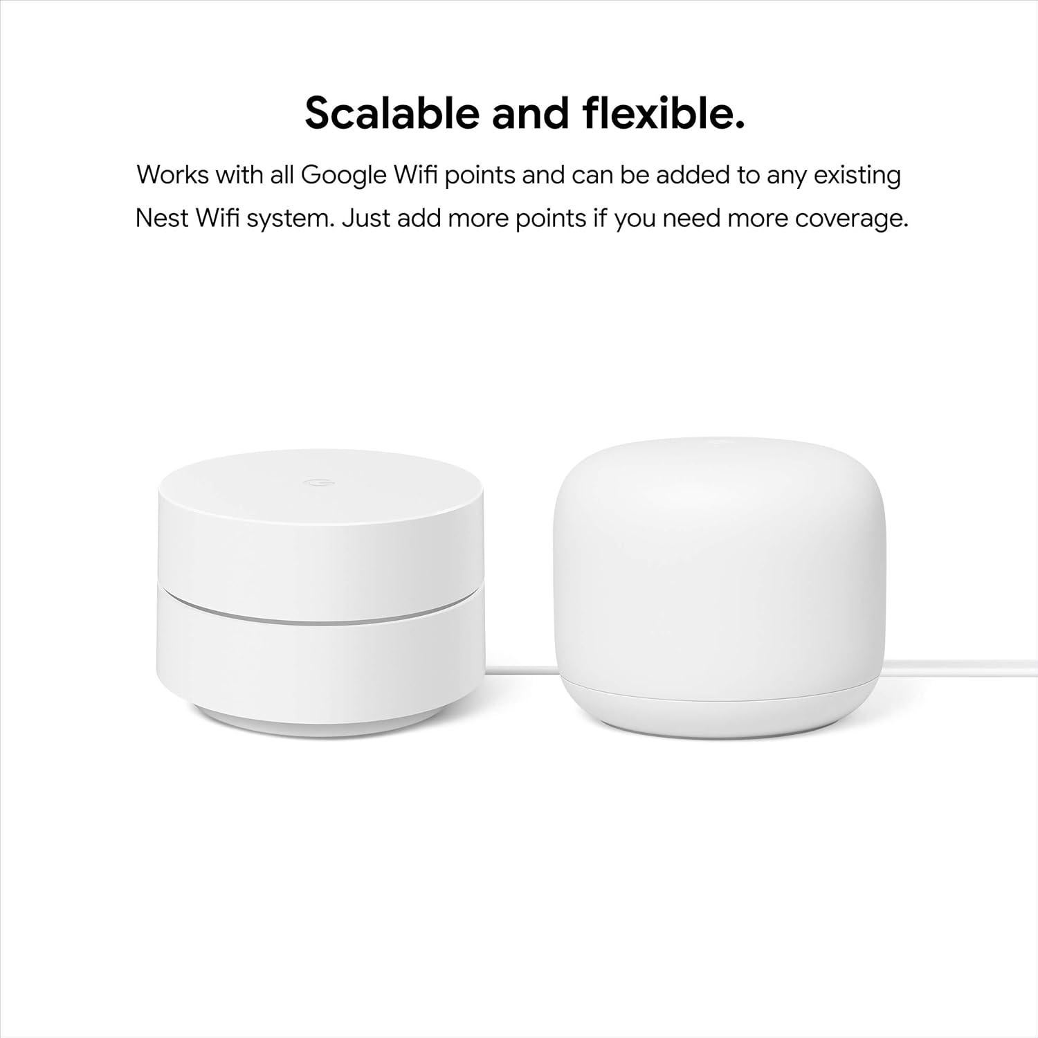 Router Google Wifi AC1200 - Sistema Mesh WiFi - Cobertura 139 m²