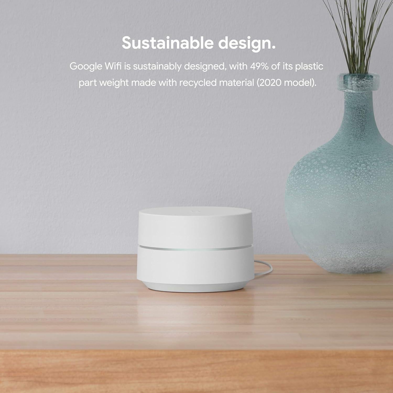 Router Google Wifi AC1200 - Sistema Mesh WiFi - Cobertura 139 m²