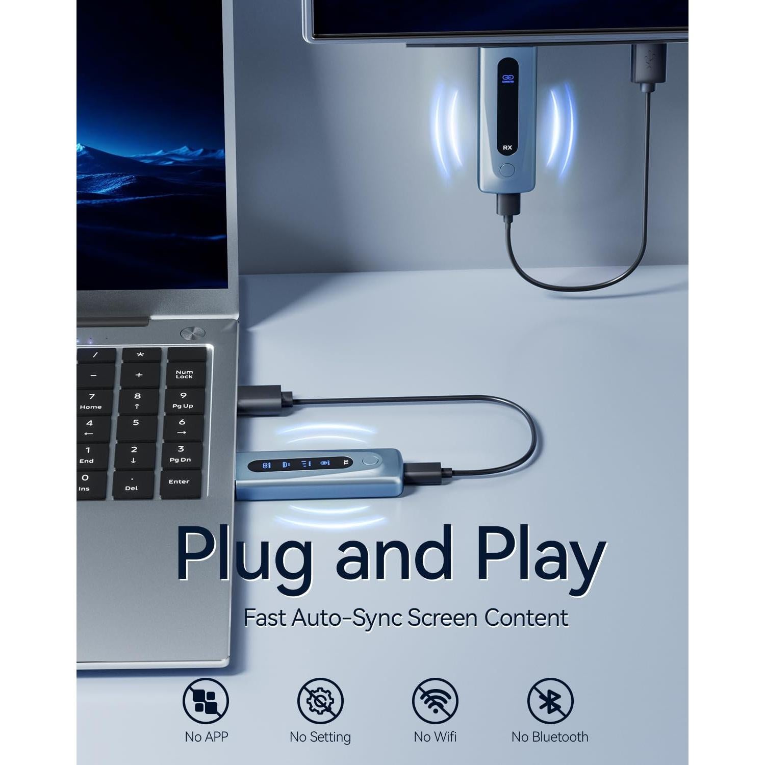 Transmisor y Receptor HDMI Inalámbrico BRAIDOL S3 4K 100m