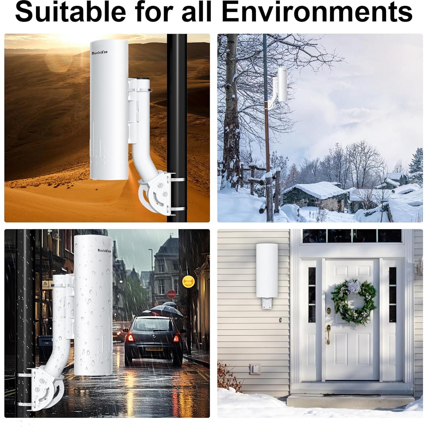 Extensor WiFi Inalámbrico Starlink Burbifro 1000Mbps 3KM