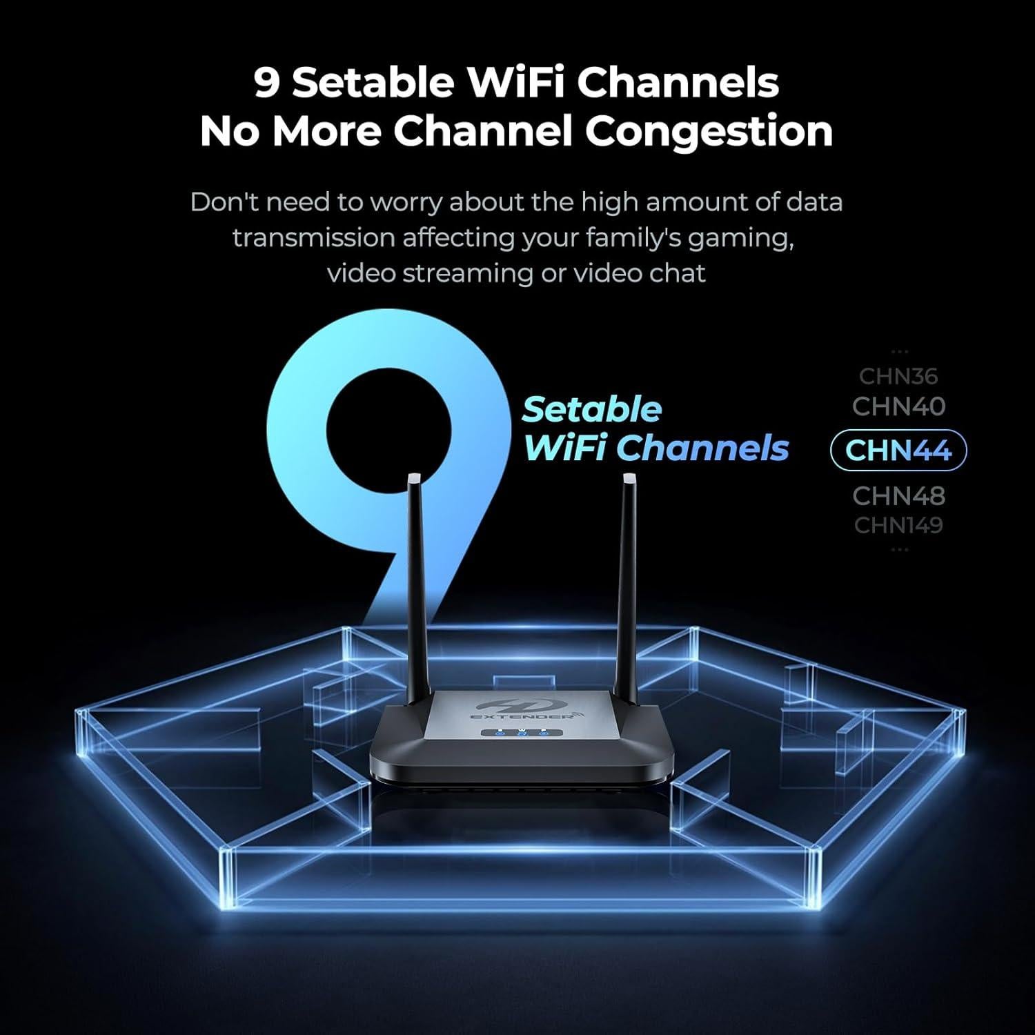 Receptor HDMI Inalámbrico Graige 952, 4K 30Hz, 250m, IR