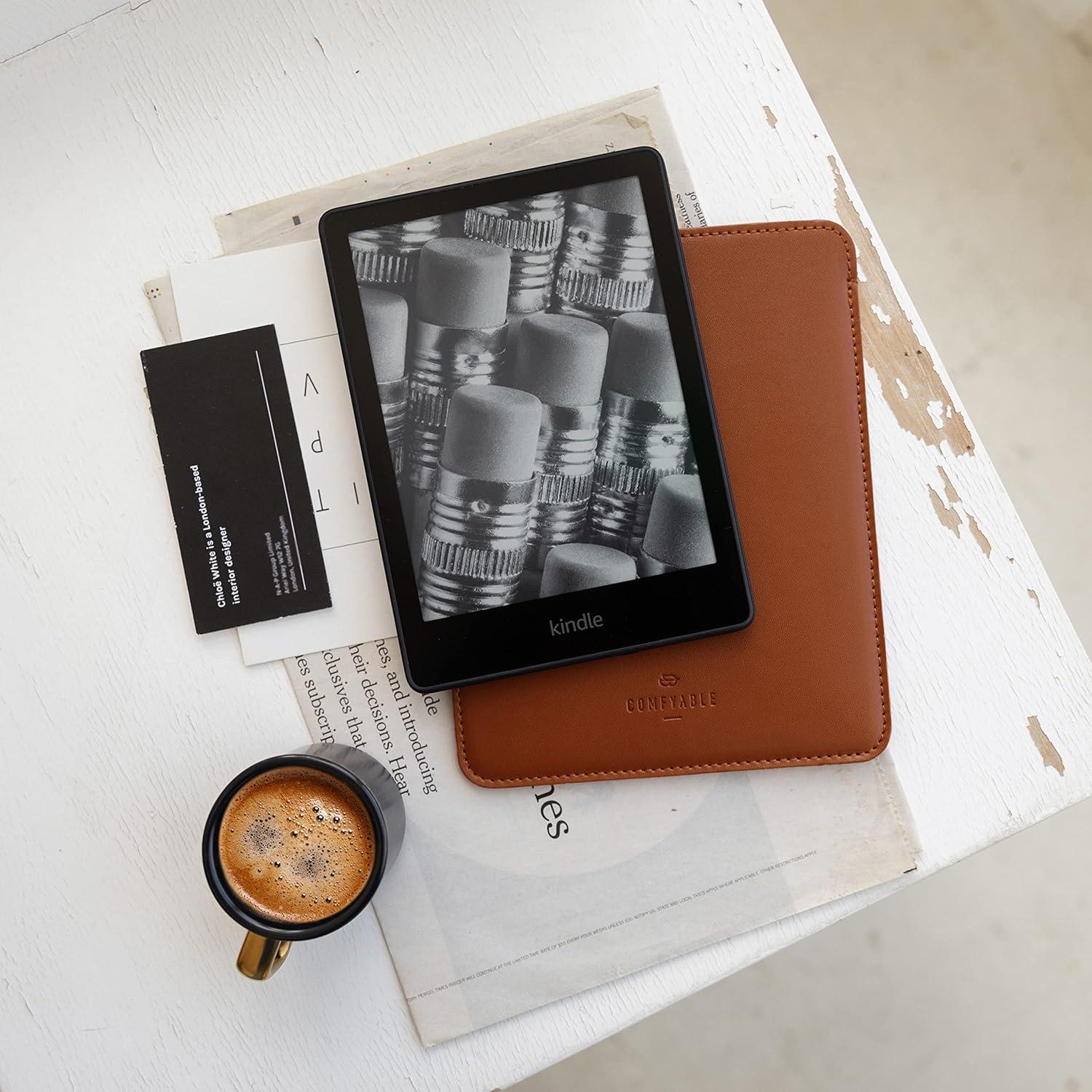 Funda para E-Reader Comfyable Marrón 6.8"-7" Compatible Kindle