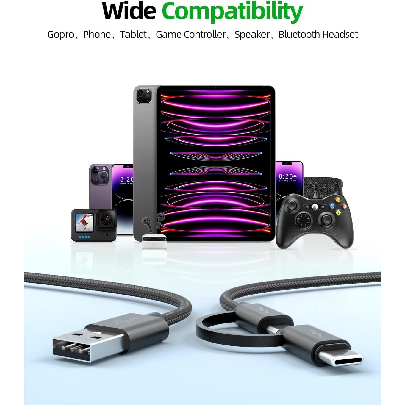 Cargador Rápido Superer para Amazon Kindle y Tablets USB-C