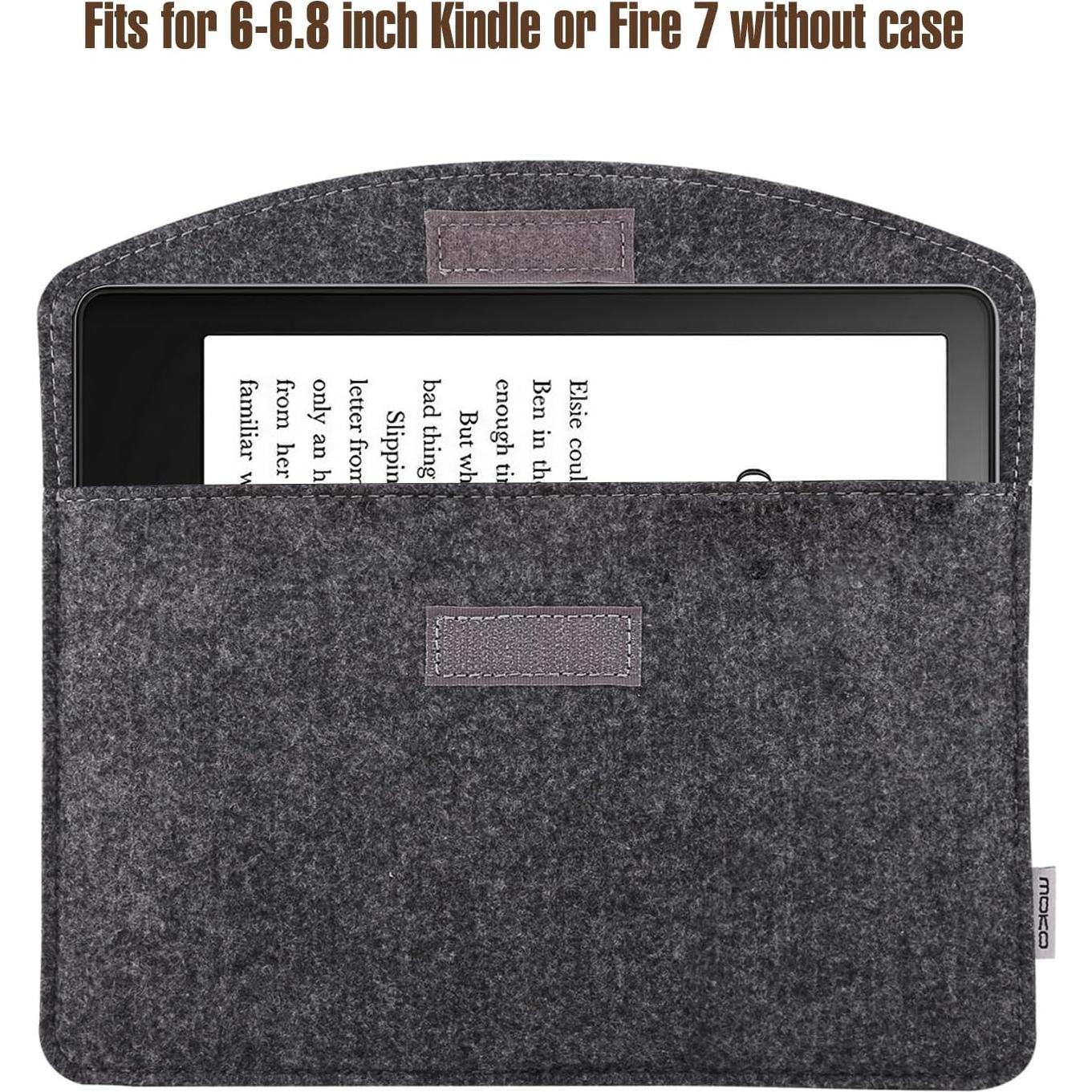 Funda MoKo para E-Reader 6.8" Kindle Paperwhite Gris Oscuro