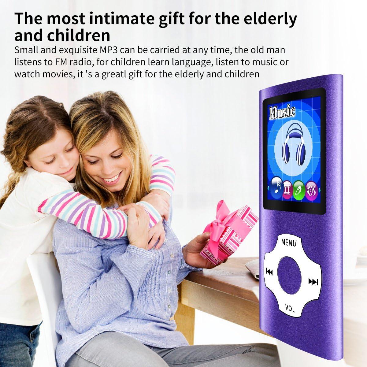 Reproductor MP3 Portátil WOWSYS Púrpura 64GB, Multifuncional