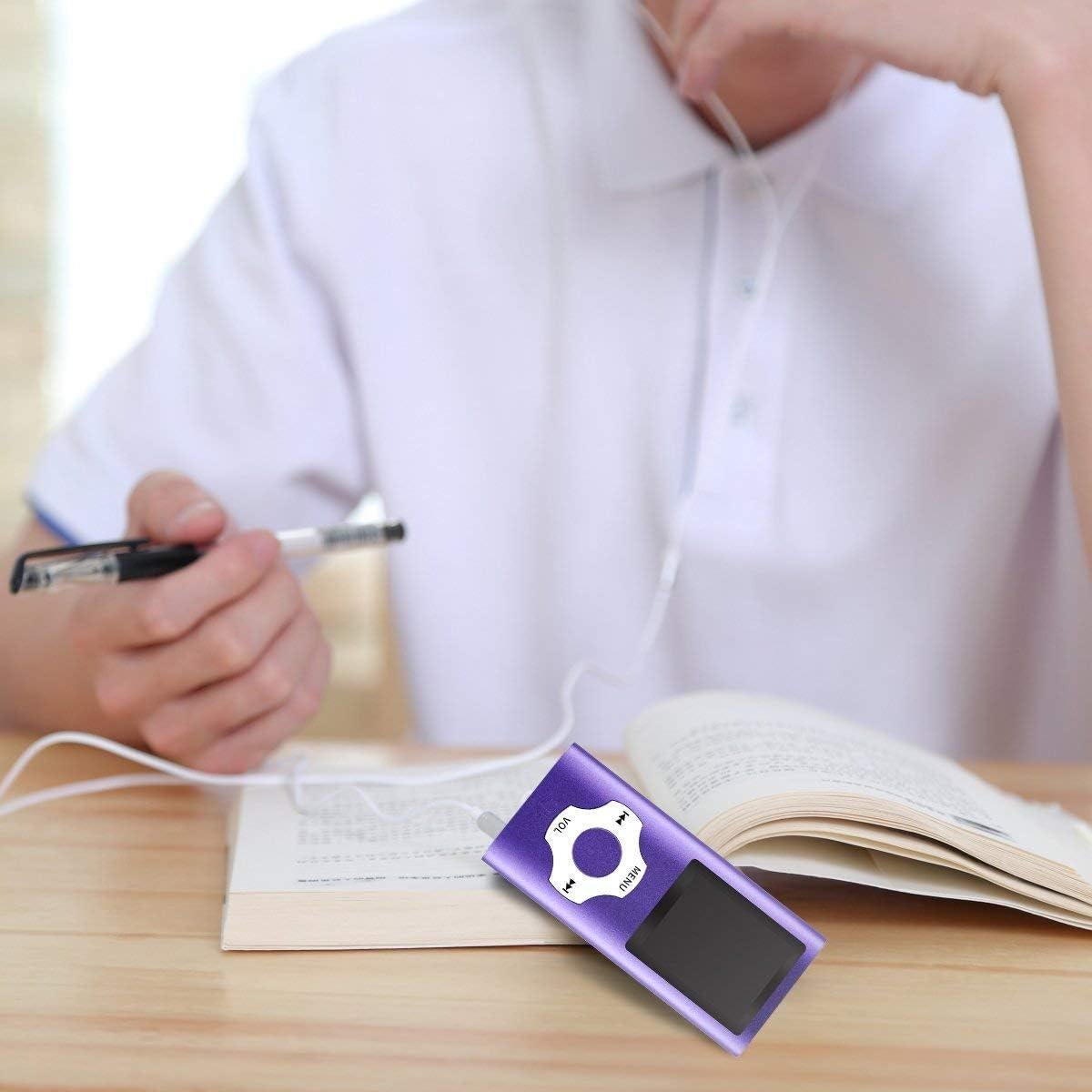 Reproductor MP3 Portátil WOWSYS Púrpura 64GB, Multifuncional