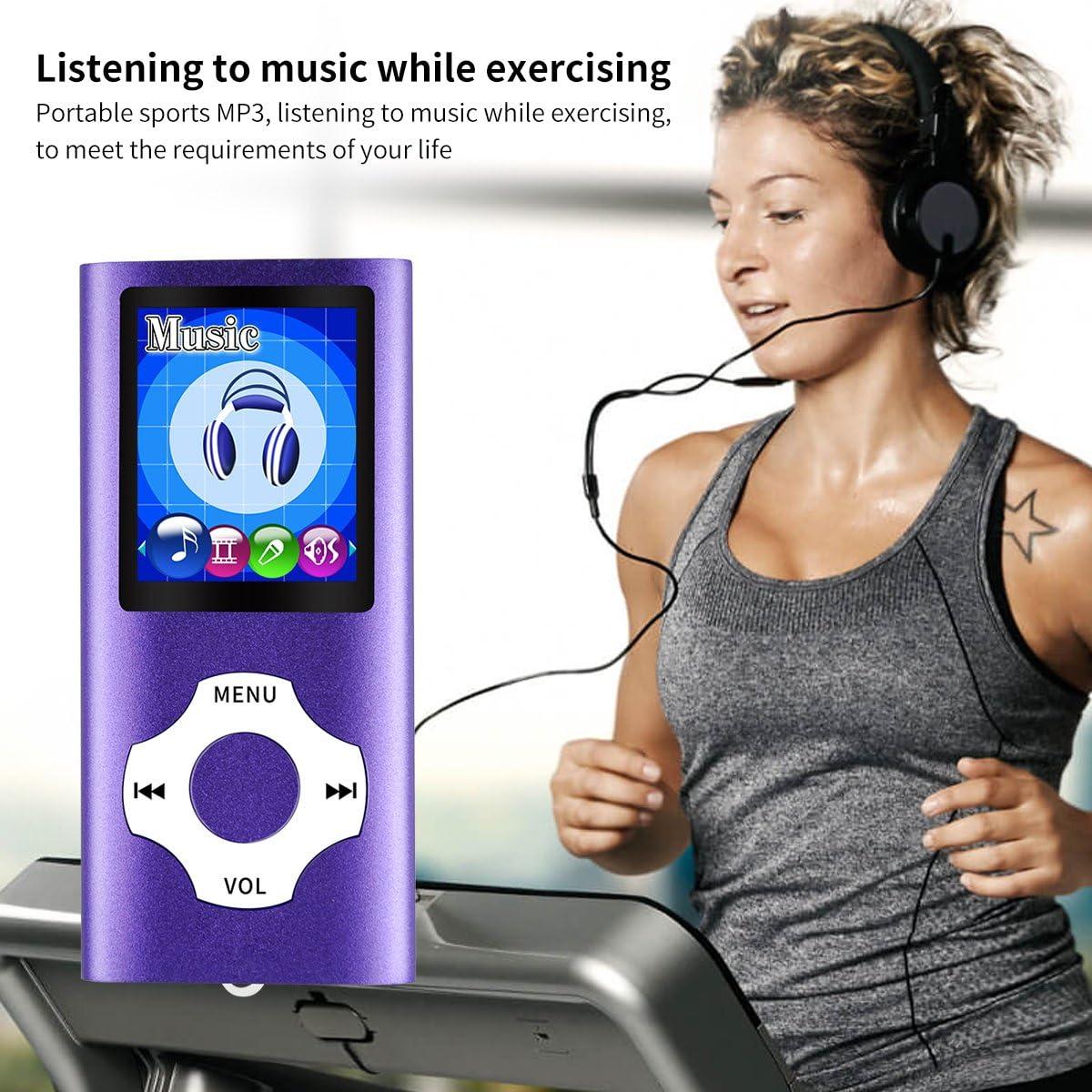 Reproductor MP3 Portátil WOWSYS Púrpura 64GB, Multifuncional