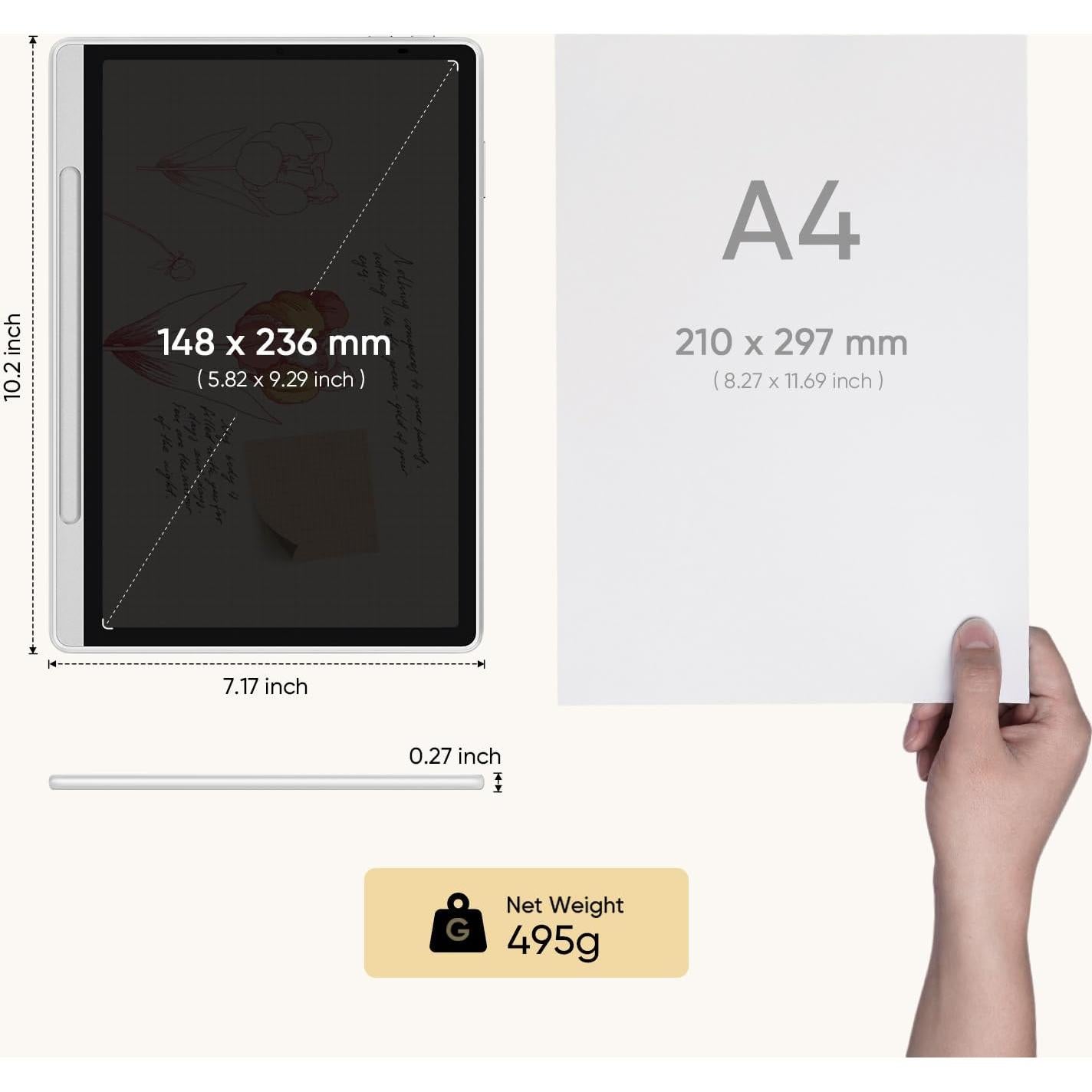 XPPen Cuaderno Digital 10.95" con Lápiz X3 Pro 128GB