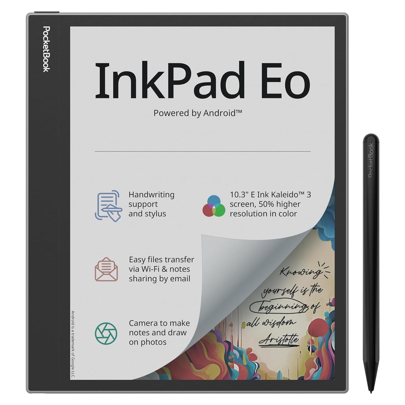 PocketBook InkPad Eo | 10.3" E Ink Kaleido 3 | Lápiz Óptico
