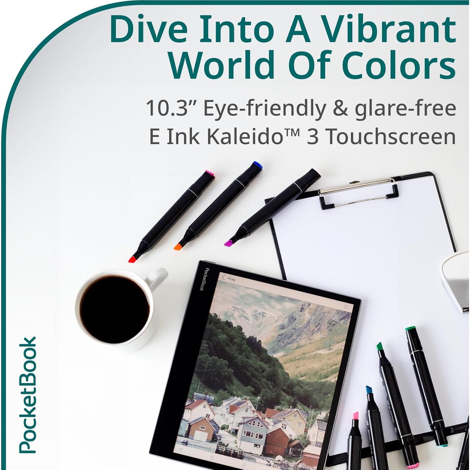 PocketBook InkPad Eo | 10.3" E Ink Kaleido 3 | Lápiz Óptico