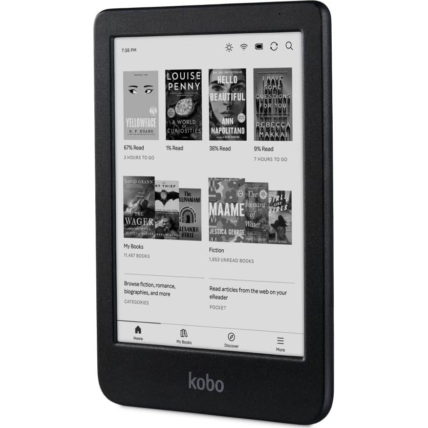 eReader Kobo Clara BW 6" Impermeable + Funda SleepCover Rojo
