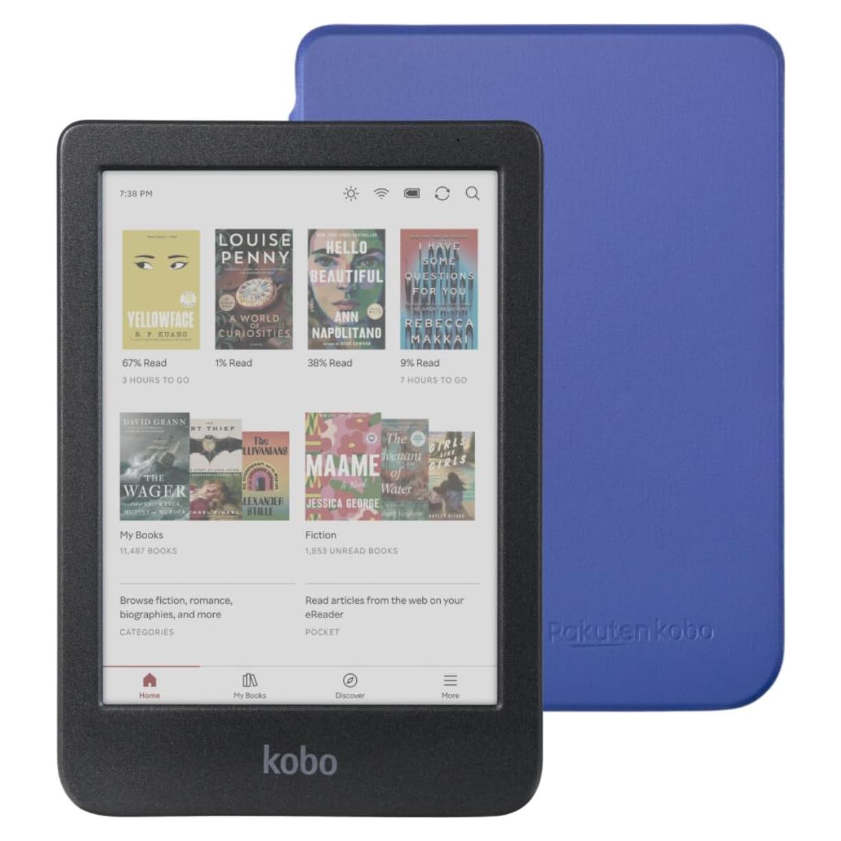 eReader Kobo Clara Color 6" con Funda Azul Cobalto