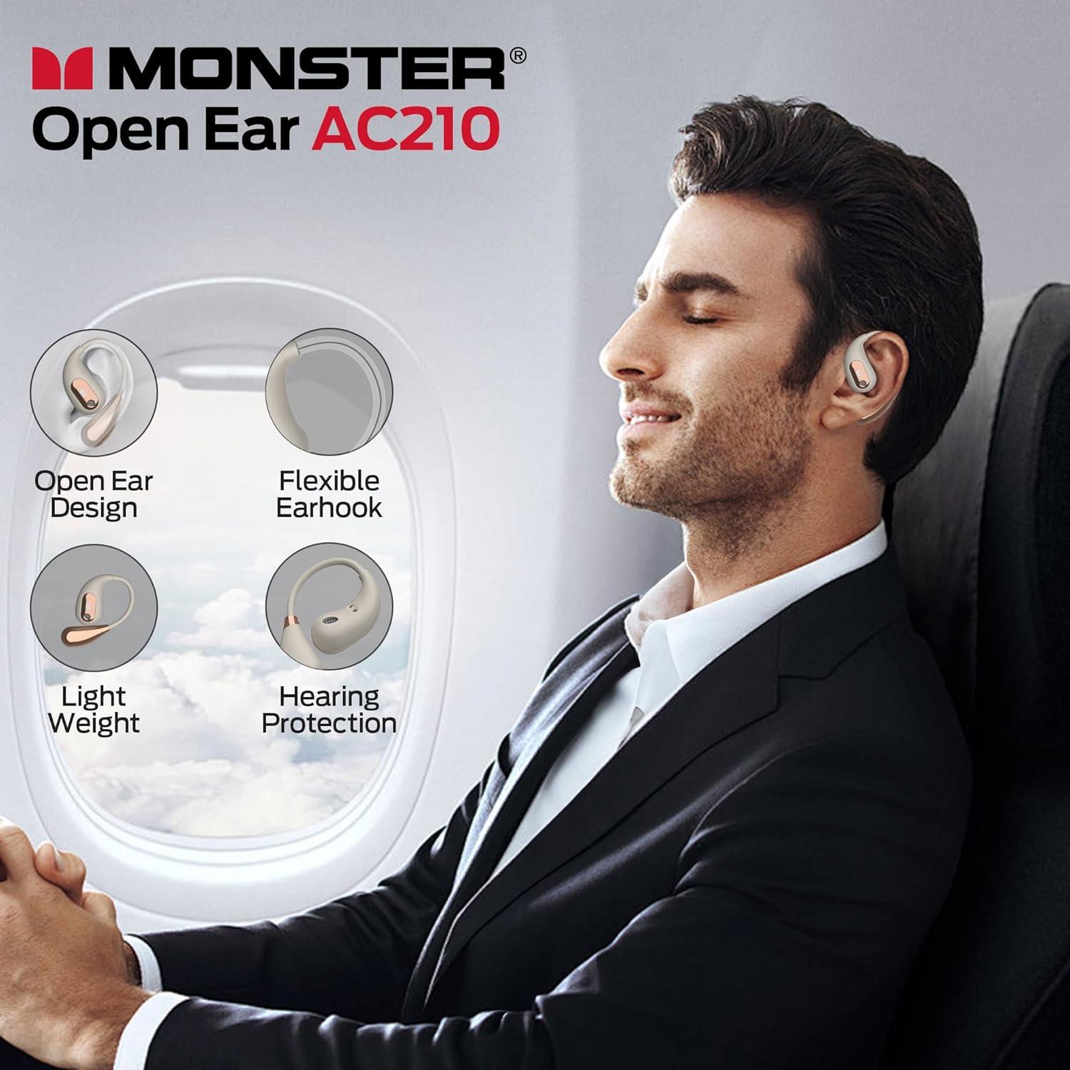 Auriculares Monster AC210 Bluetooth 5.4 Estéreo 30h Batería