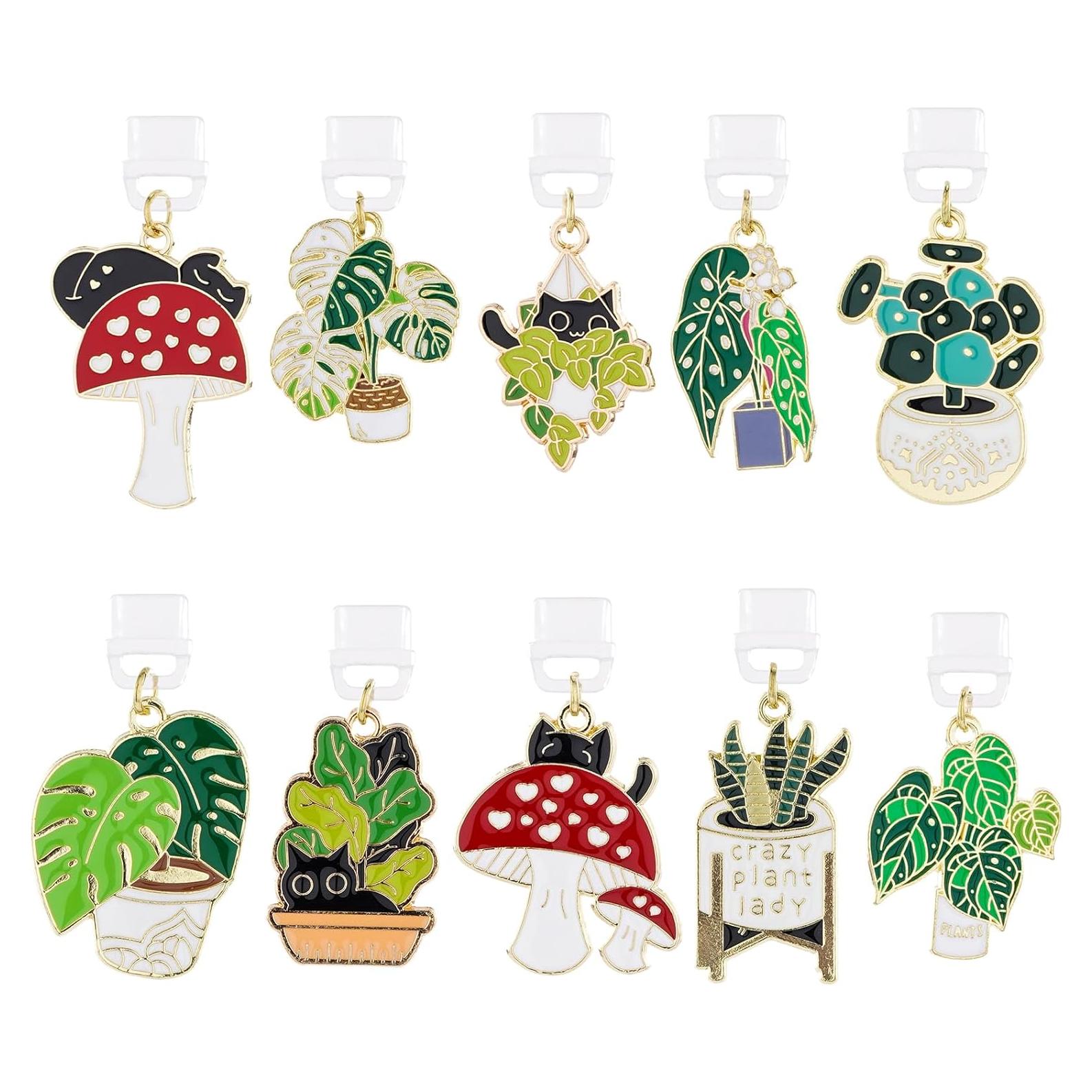 Encantos de Tapón de Polvo Tipo C TAKEALOOKO - 10 Piezas