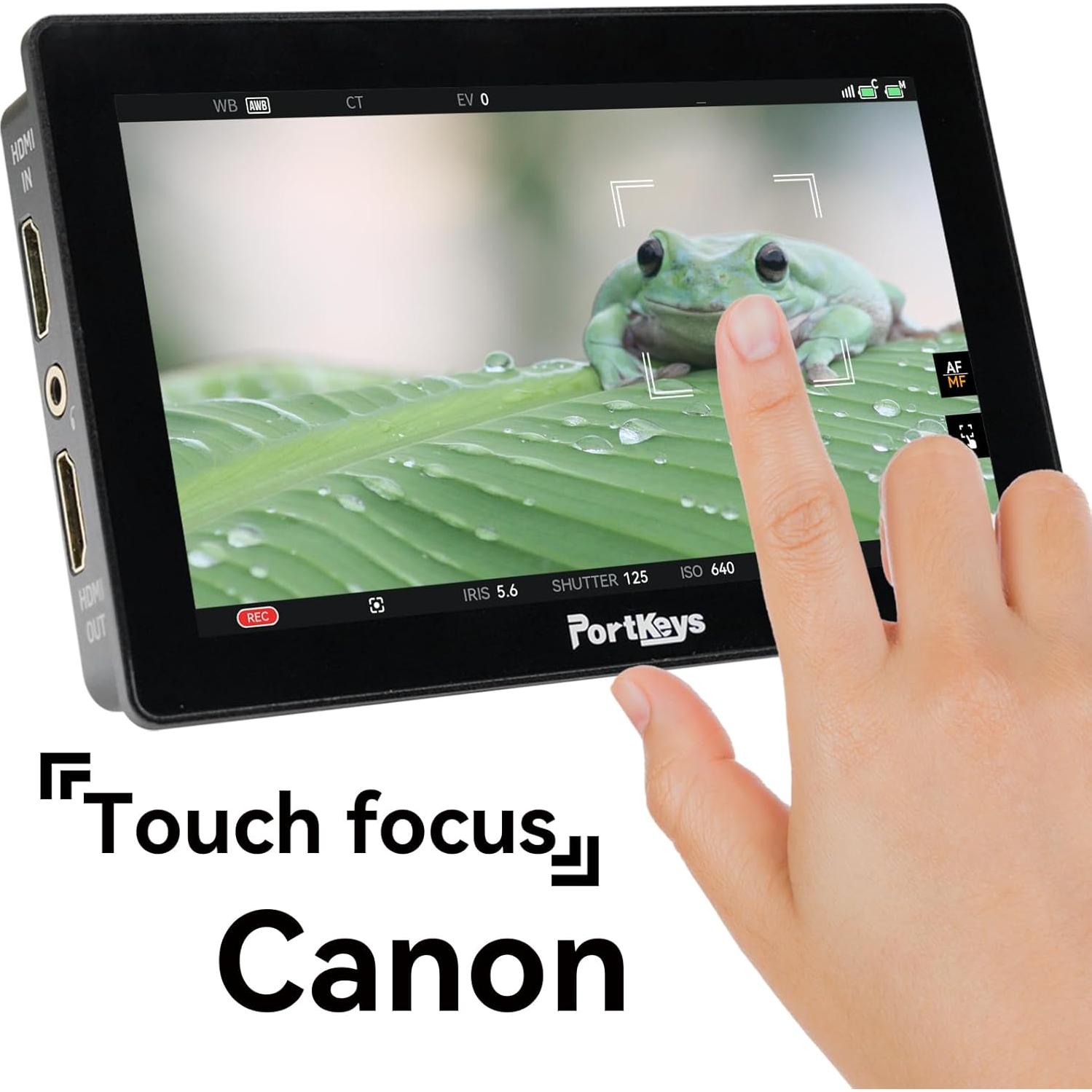 Monitor de Campo Portkeys LH5P II 5.5" 2000nit Táctil